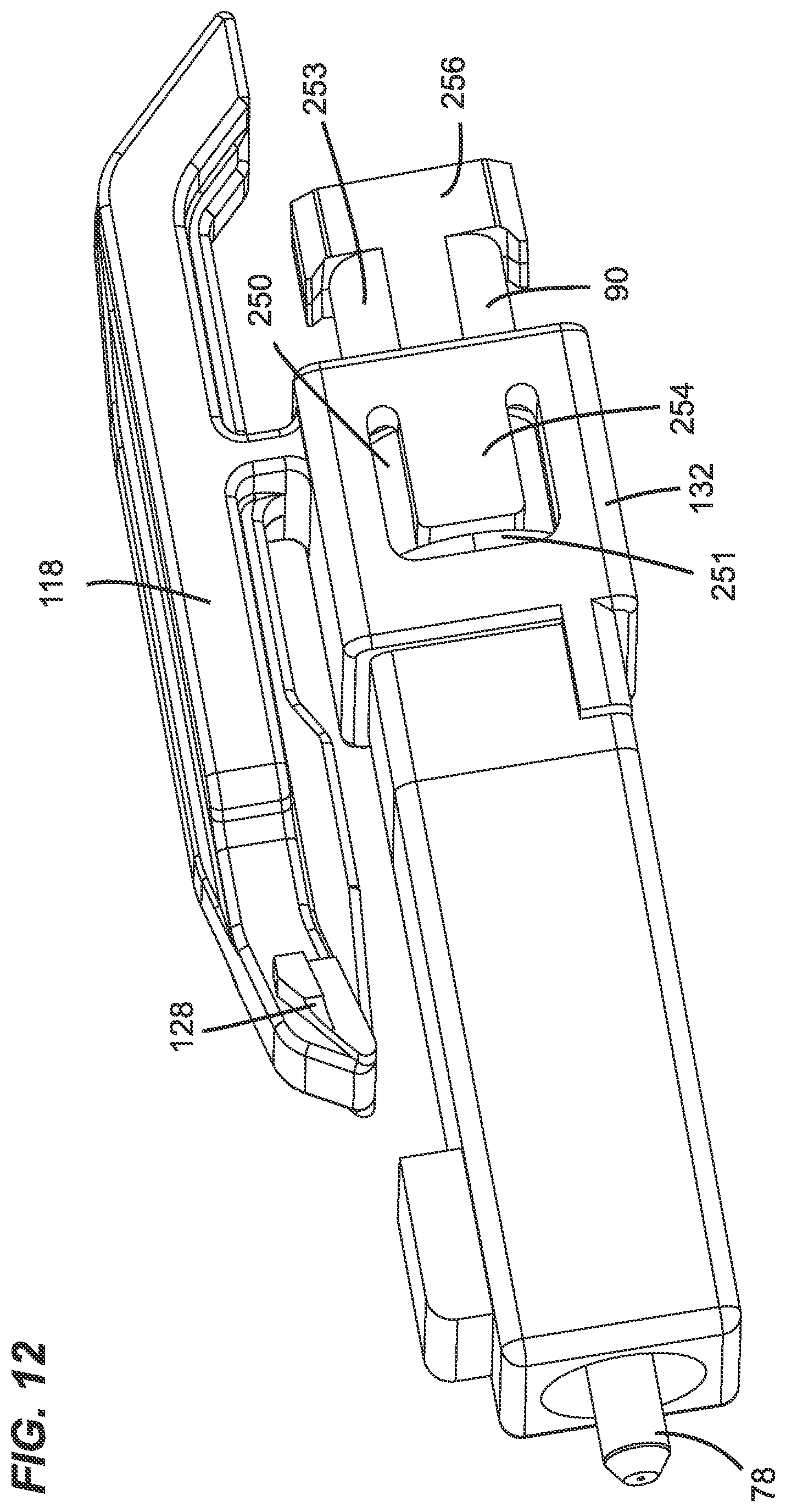 Patent US12345925 Figure 11 – Telecommunications connector with latch release mechanism