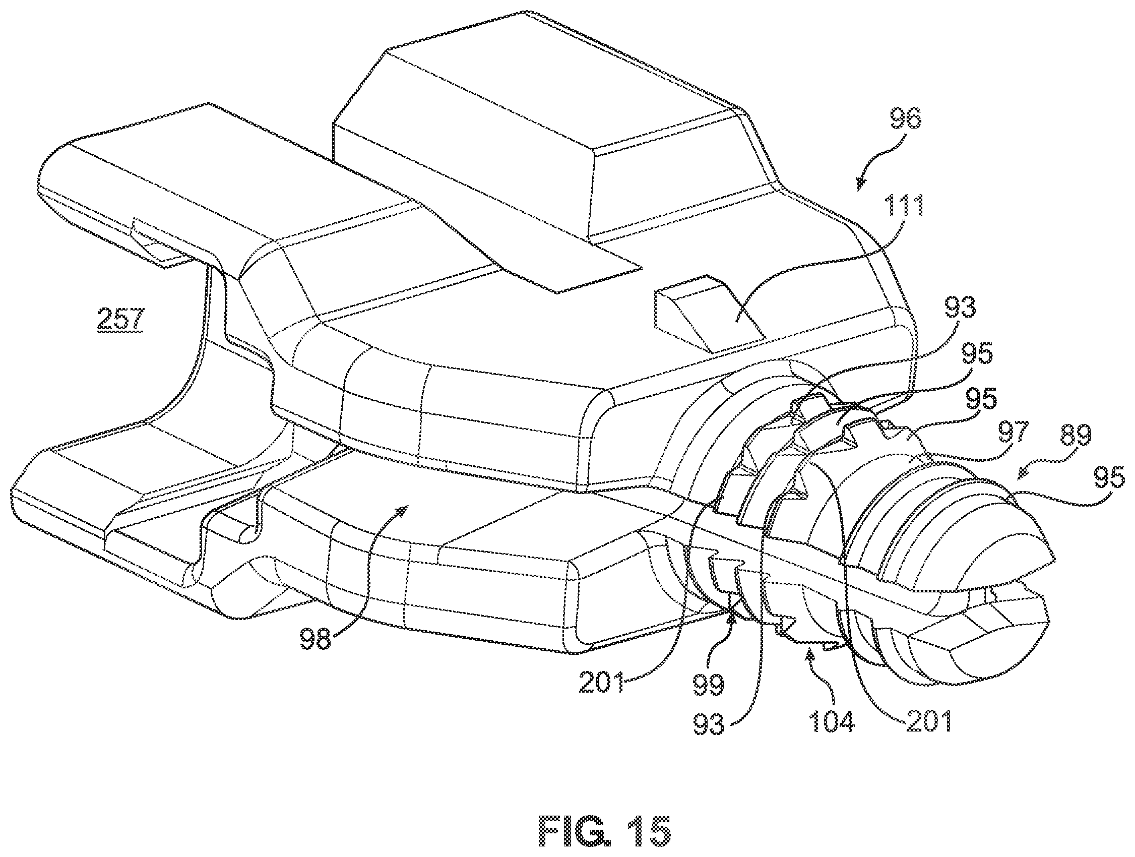 Patent US12345925 Figure 14 – Telecommunications connector with latch release mechanism