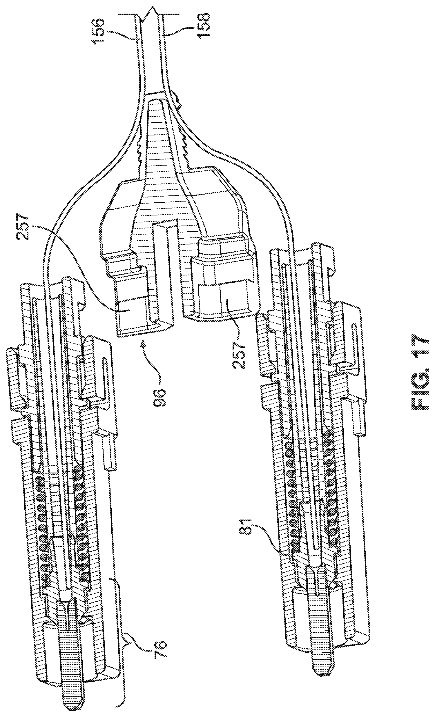 Patent US12345925 Figure 16 – Telecommunications connector with latch release mechanism