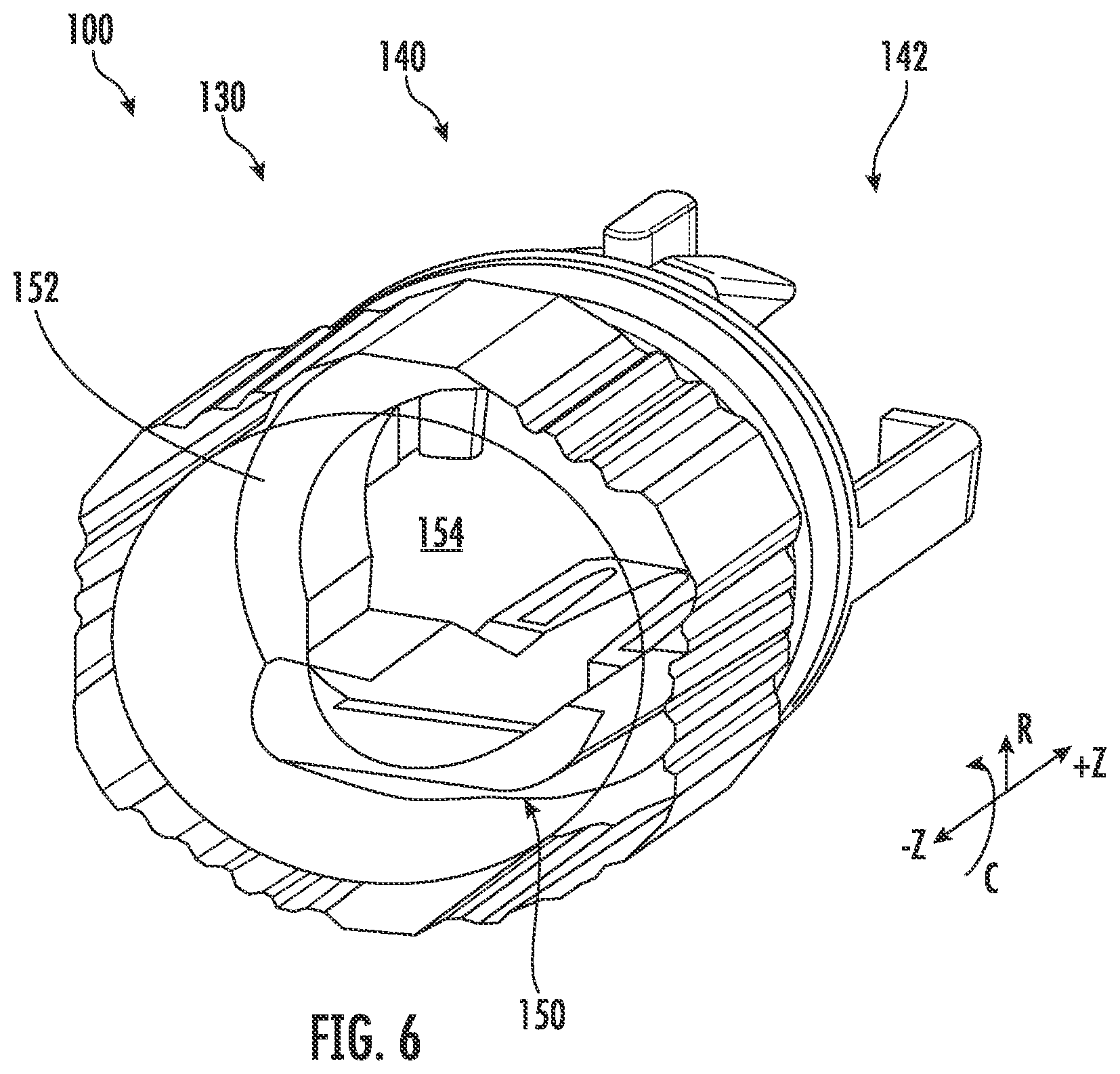 Patent US12345927 Figure 6 – Fiber optic adapter assemblies including a conversion housing and a release housing