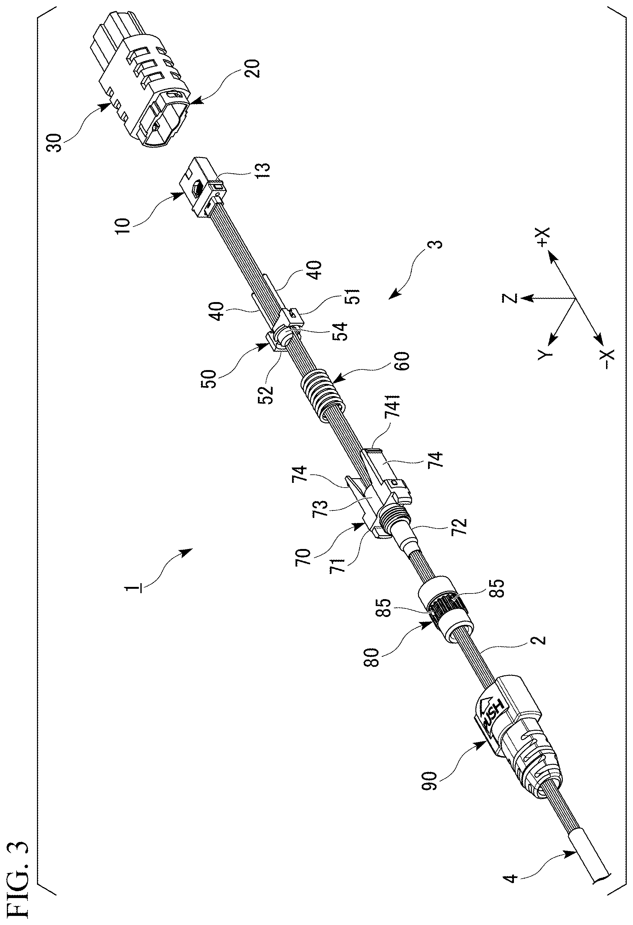 Patent US12345928 Figure 3 – End part structure for optical connectors