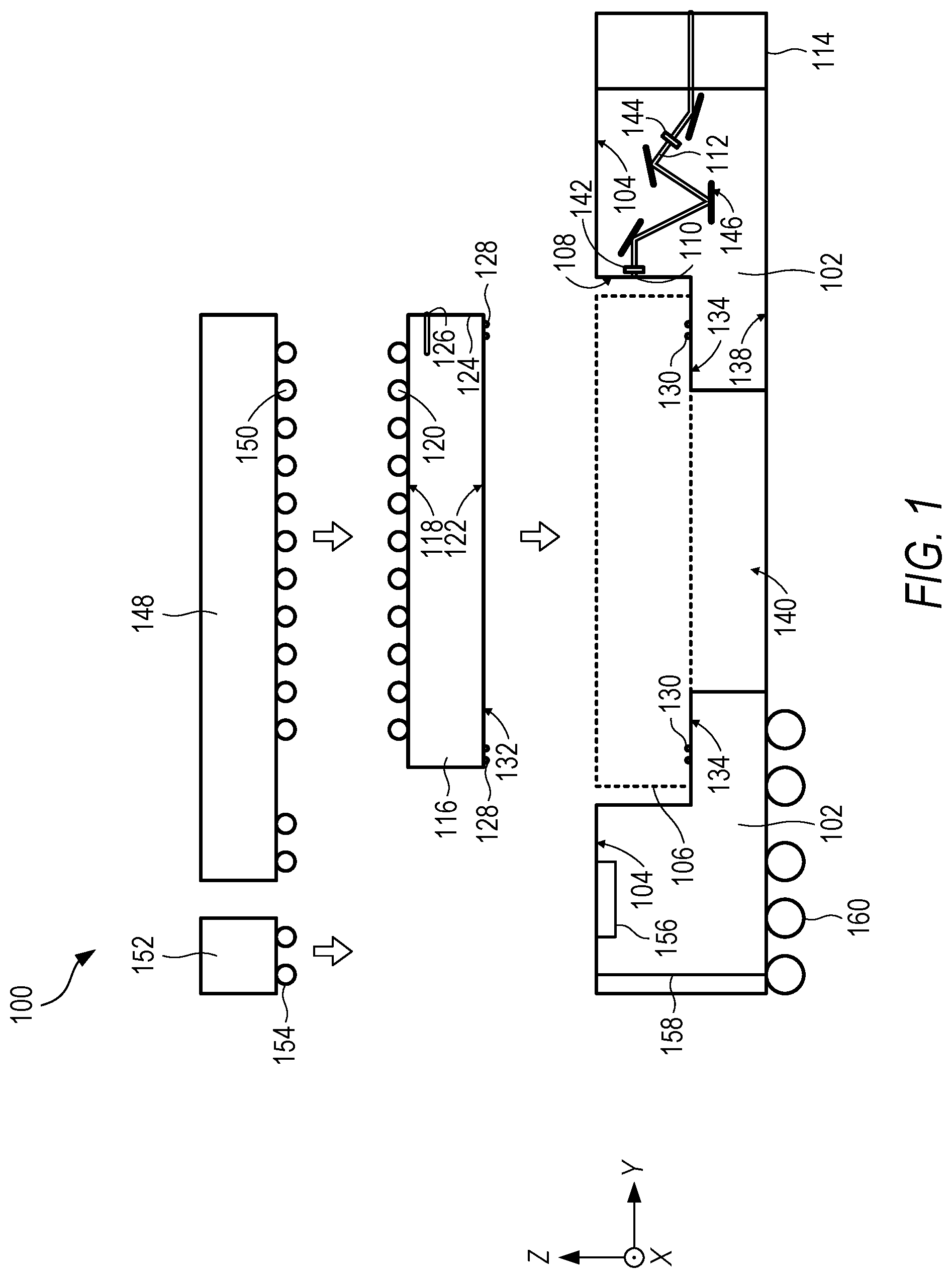 Patent US12345931 Figure 1 – Optical circuit with optical port in sidewall