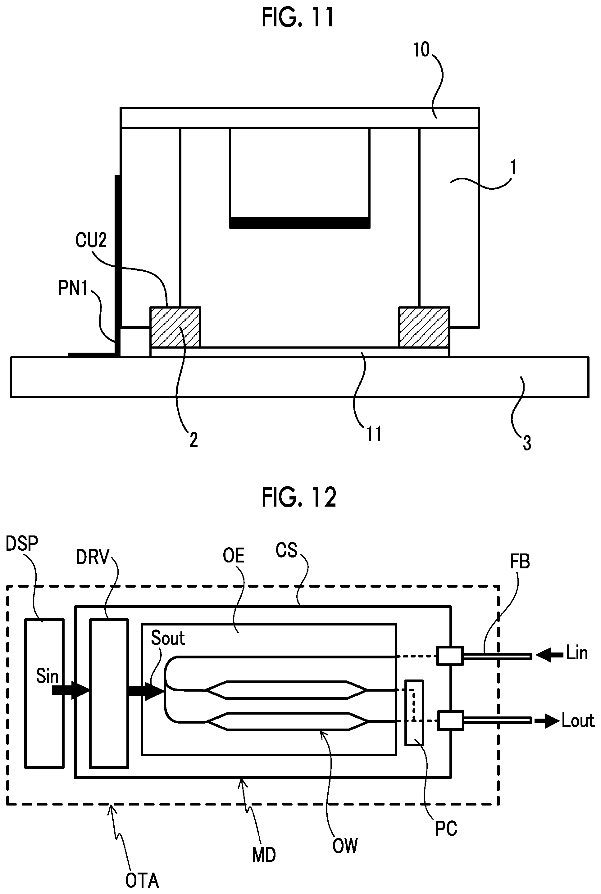 Patent US12345933 Figure 6 – Optical device and optical transmission apparatus using same