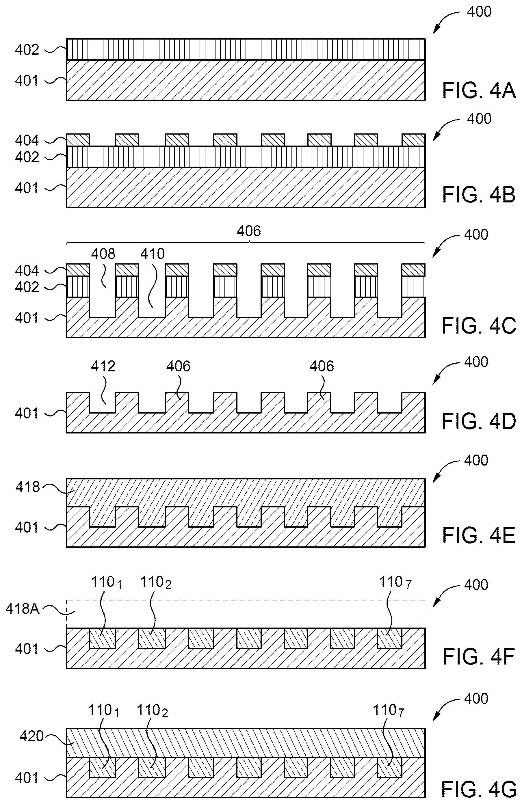 Patent US12345934 Figure 5 – Methods for fabrication of optical structures on photonic glass layer substrates
