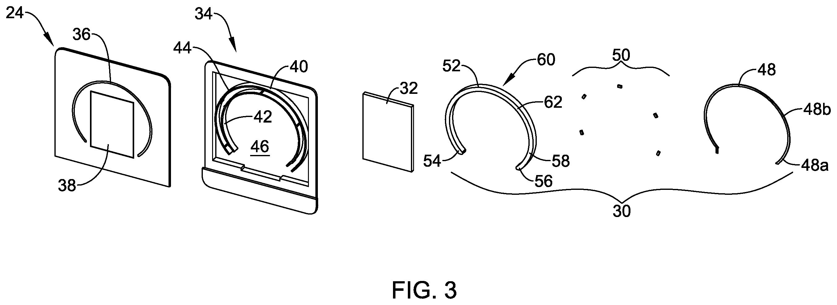 Patent US12345936 Figure 3 – Building control device with a light guide configured for uniformly illuminating a graphical symbol that is visible to a user of the building control device
