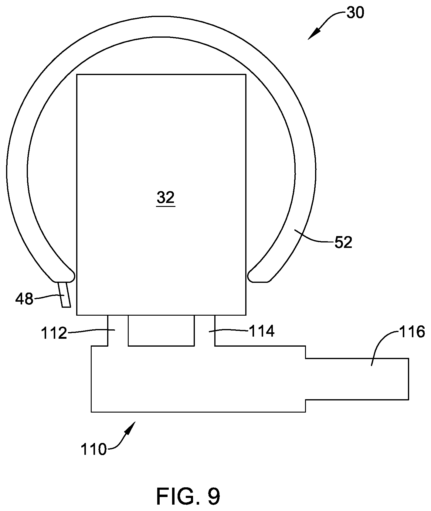 Patent US12345936 Figure 9 – Building control device with a light guide configured for uniformly illuminating a graphical symbol that is visible to a user of the building control device