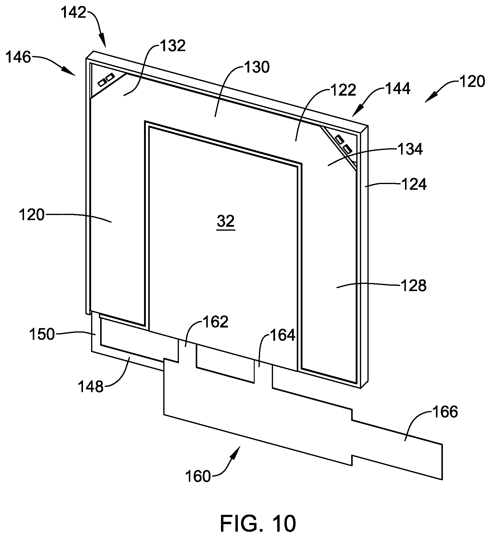 Patent US12345936 Figure 10 – Building control device with a light guide configured for uniformly illuminating a graphical symbol that is visible to a user of the building control device