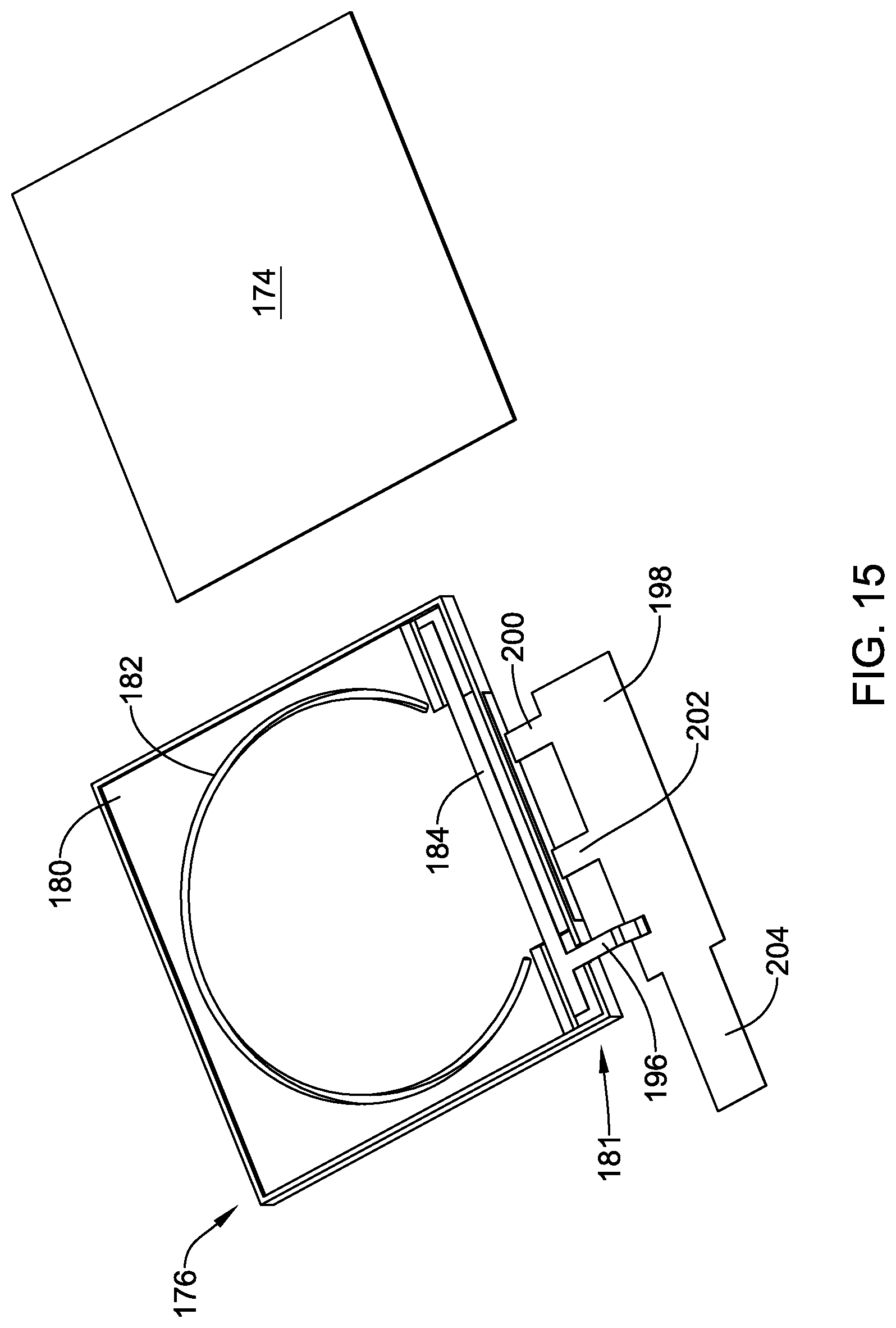 Patent US12345936 Figure 15 – Building control device with a light guide configured for uniformly illuminating a graphical symbol that is visible to a user of the building control device