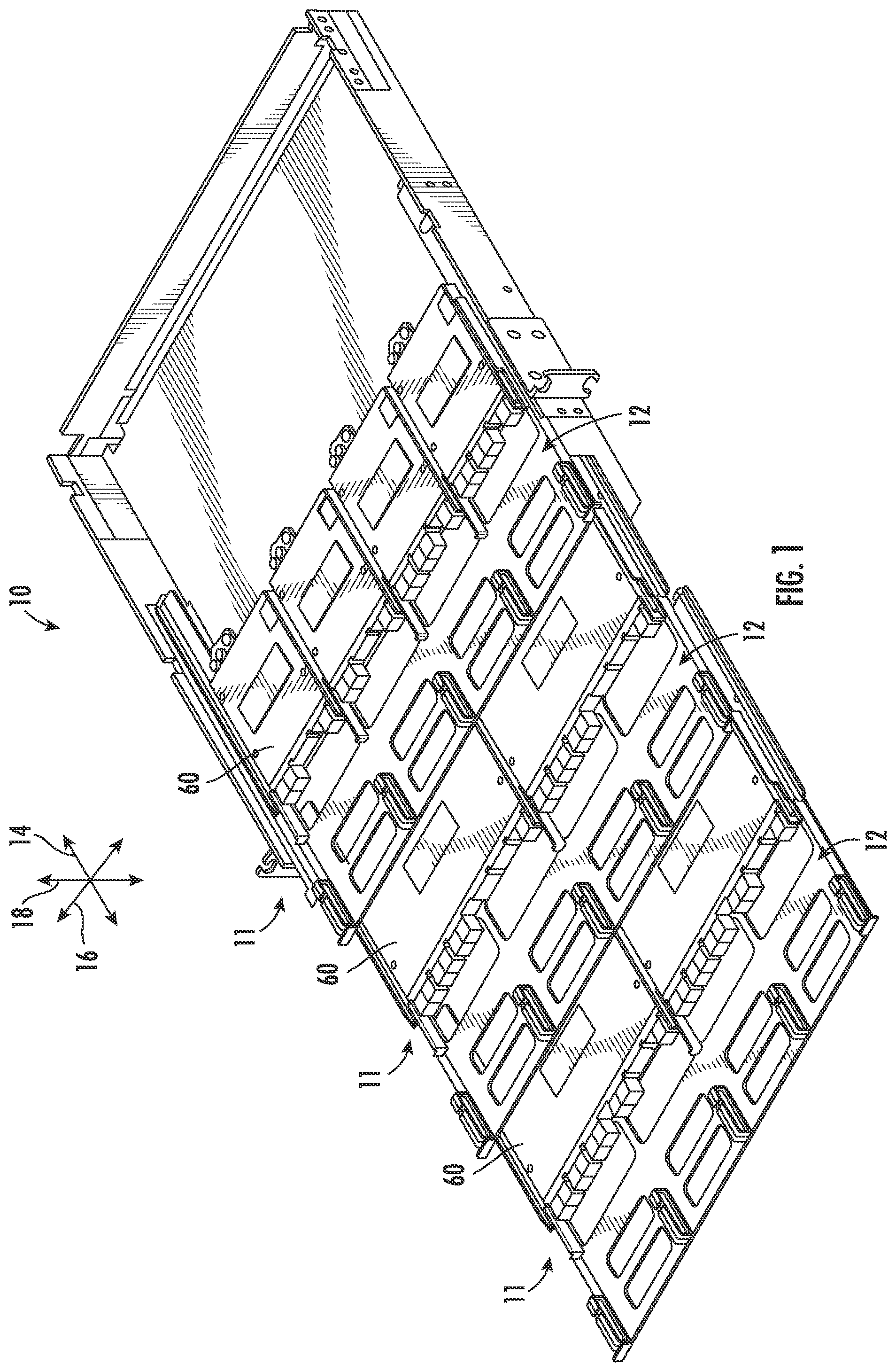 Patent US12345938 Figure 1 – Fiber optic tray systems