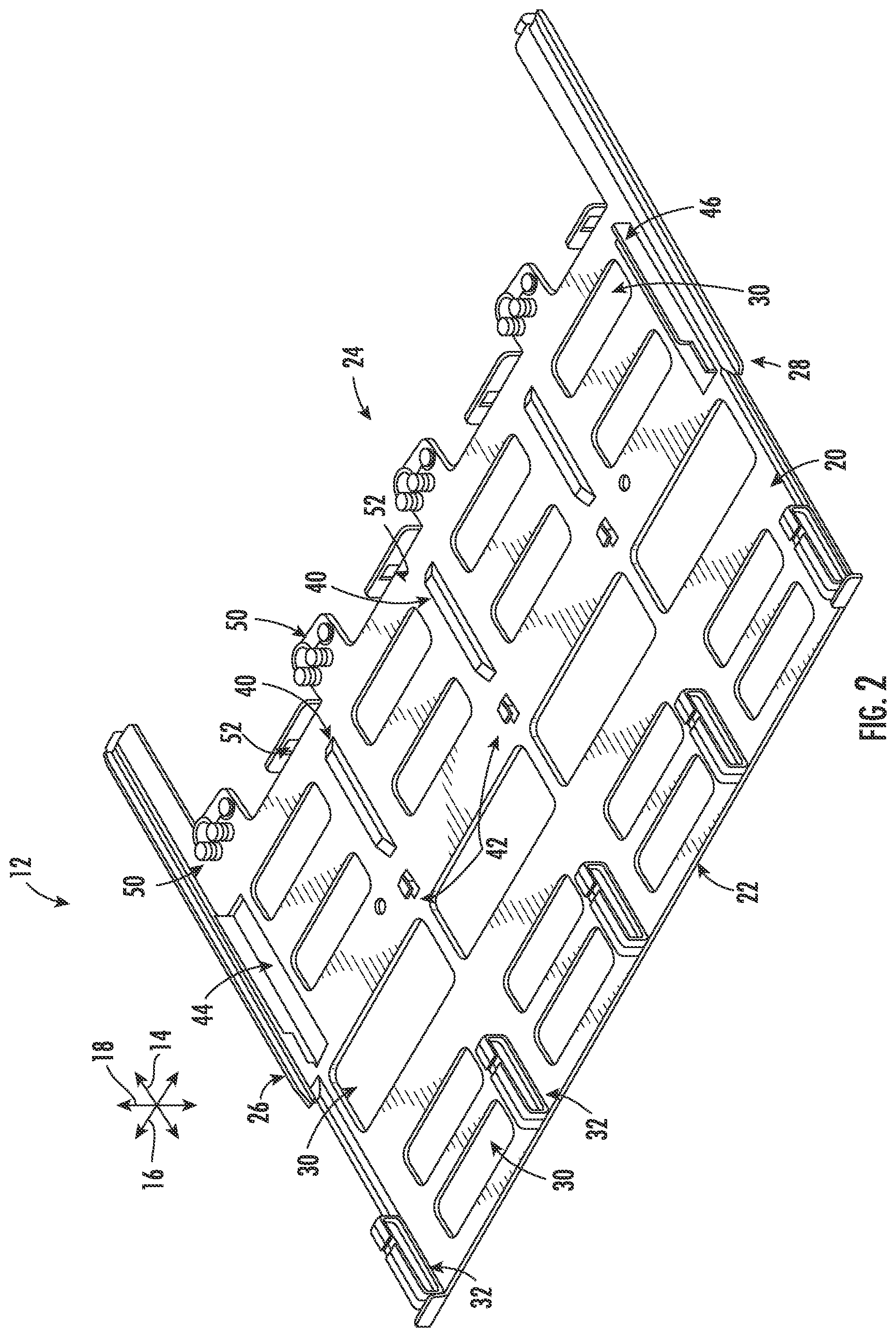 Patent US12345938 Figure 2 – Fiber optic tray systems