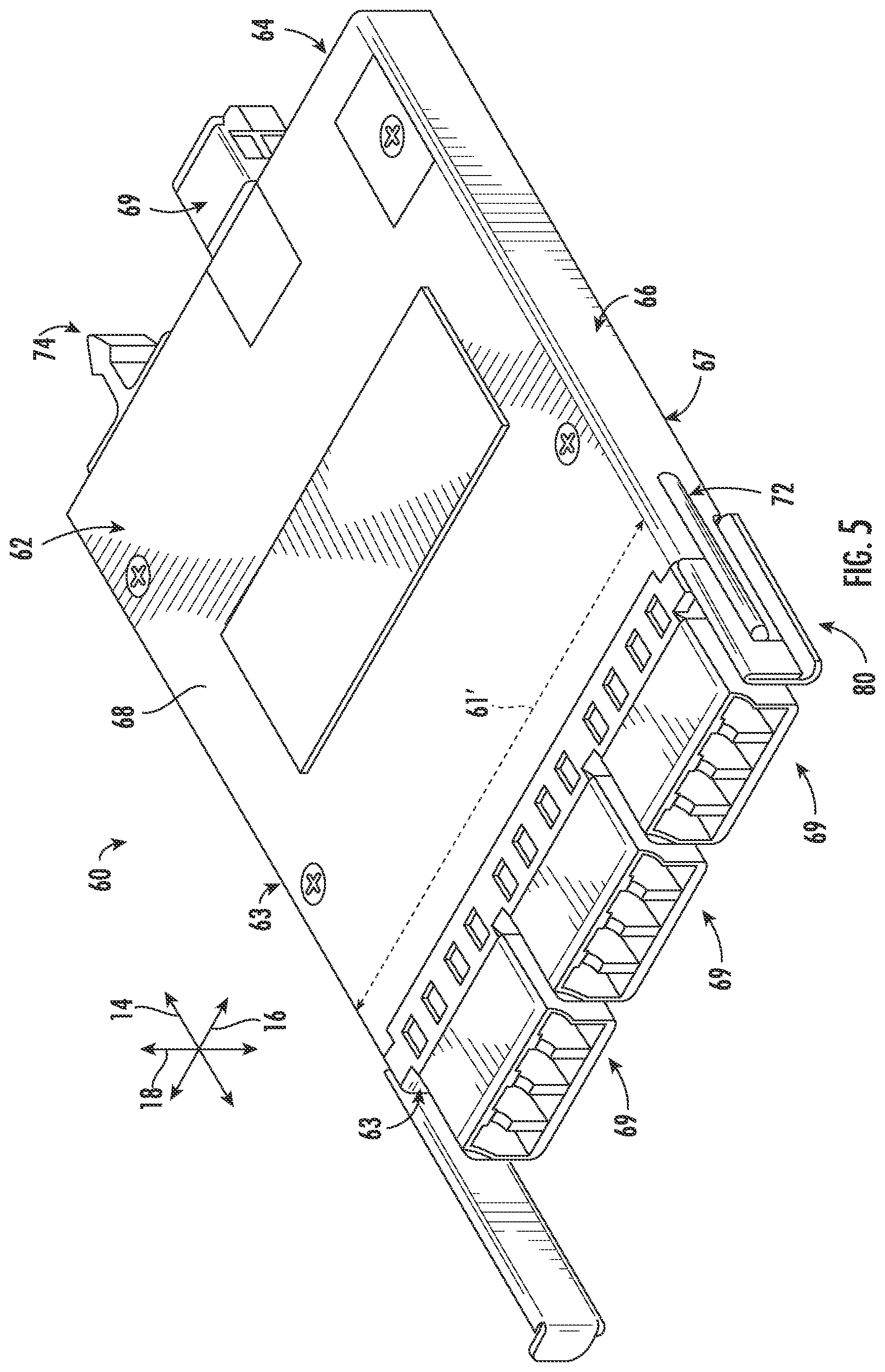 Patent US12345938 Figure 5 – Fiber optic tray systems