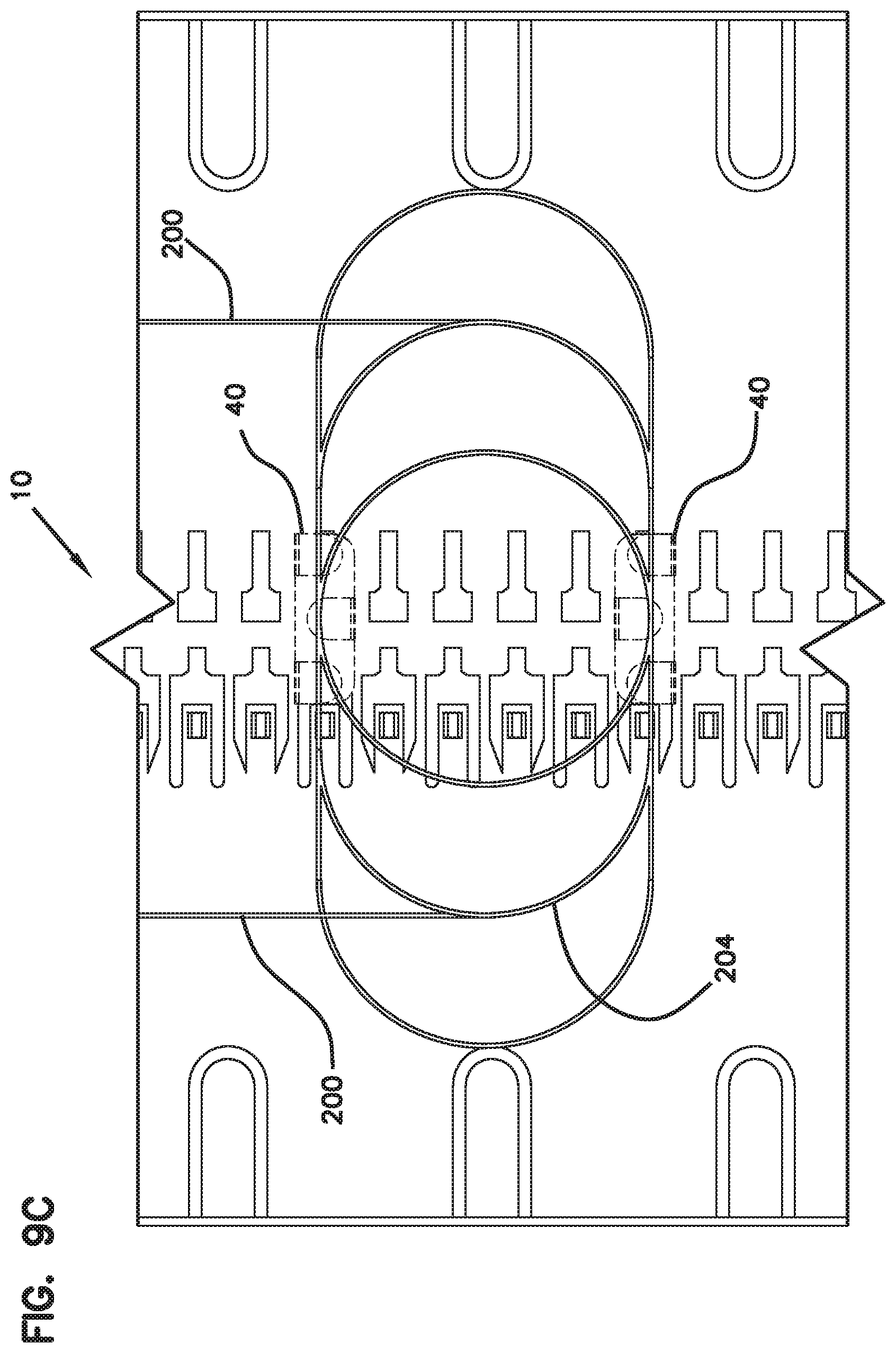 Patent US12345939 Figure 11 – Fiber optic cable storage devices, systems and methods with mounted components and fiber loop management