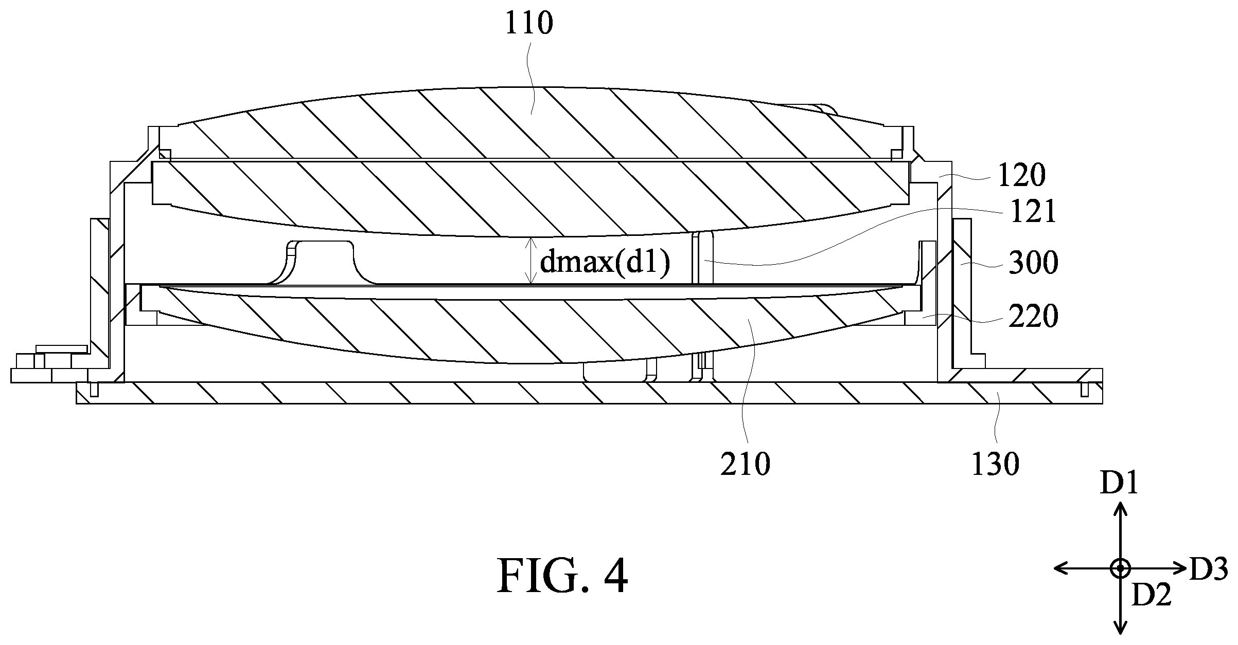 Patent US12345942 Figure 4 – Optical adjustment mechanism of wearable device