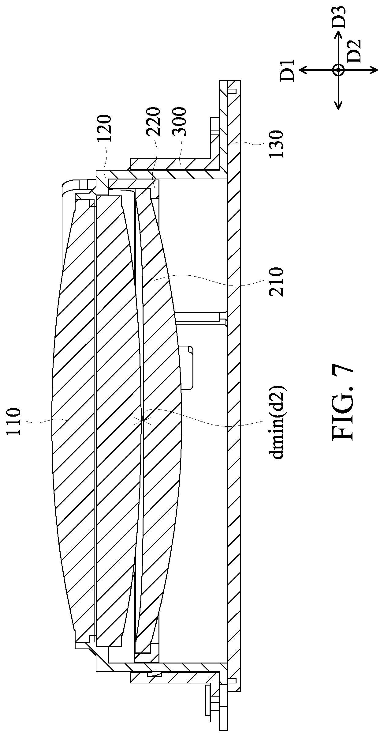 Patent US12345942 Figure 7 – Optical adjustment mechanism of wearable device