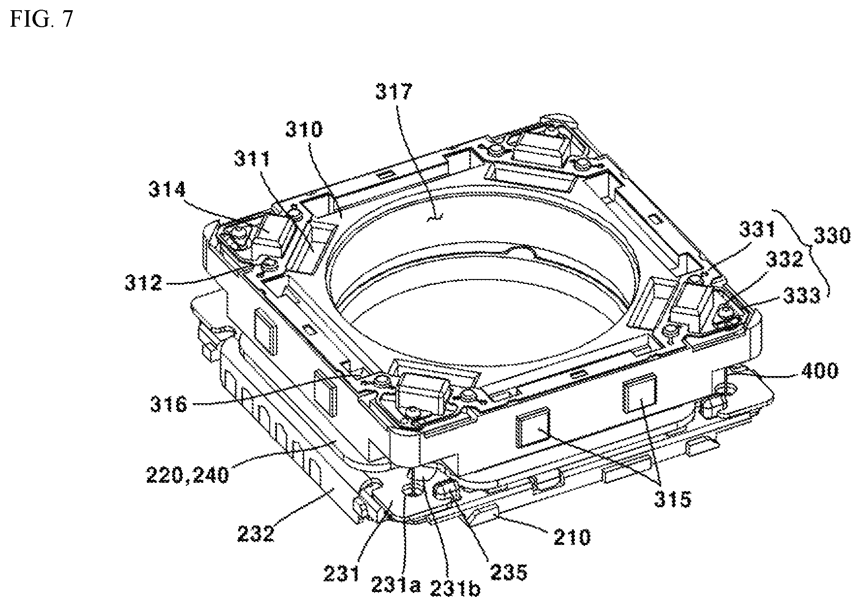 Patent US12345944 Figure 4 – Lens driving device