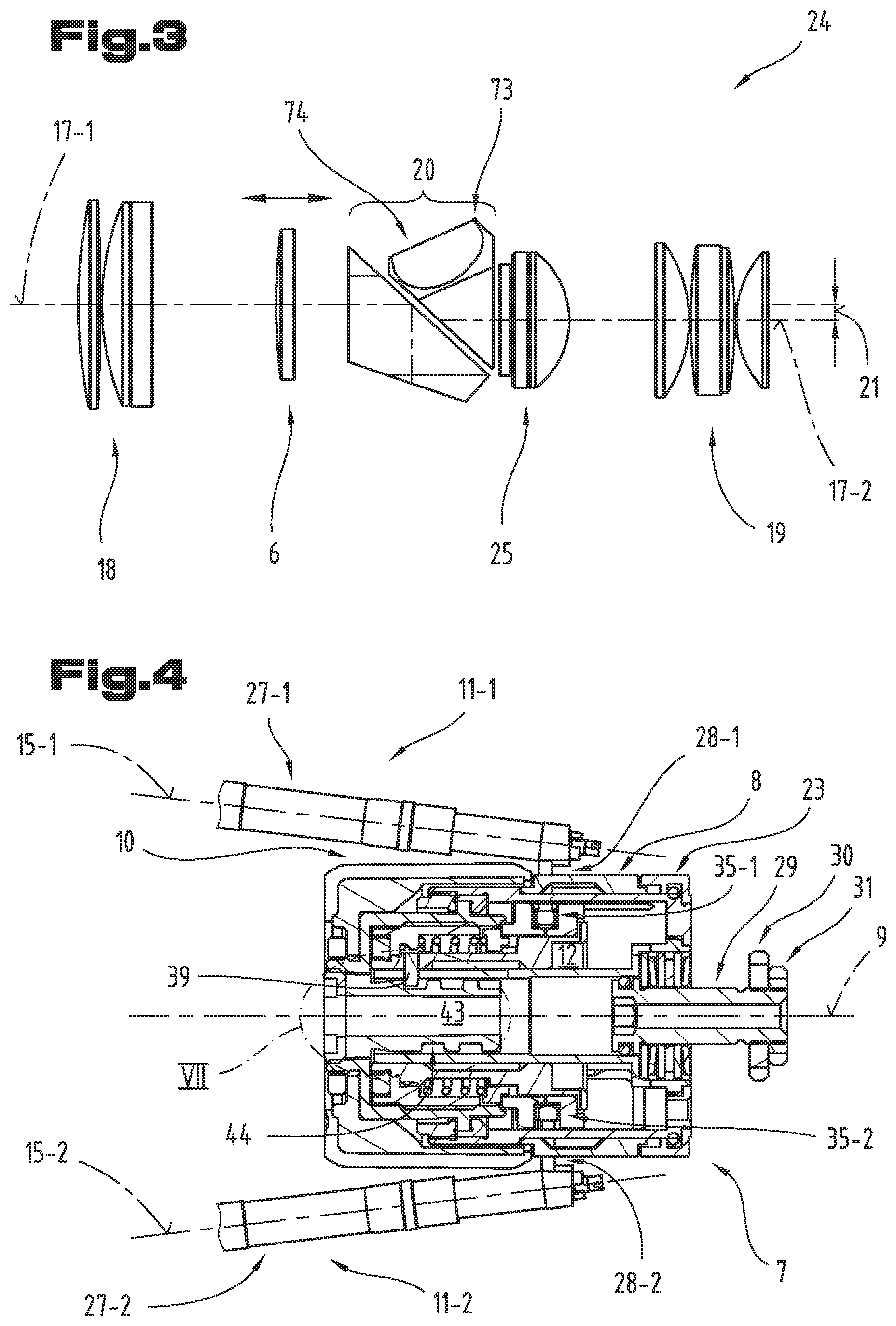 Patent US12345946 Figure 2 – Binocular focusing device and rotational limit