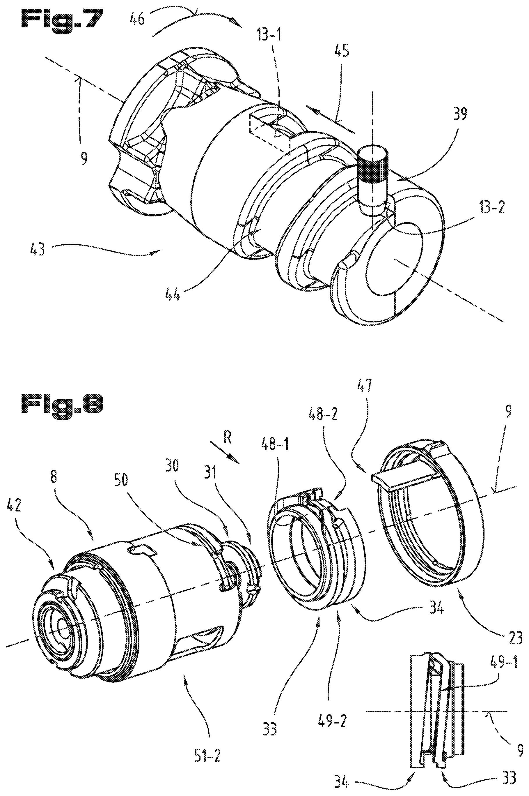 Patent US12345946 Figure 4 – Binocular focusing device and rotational limit