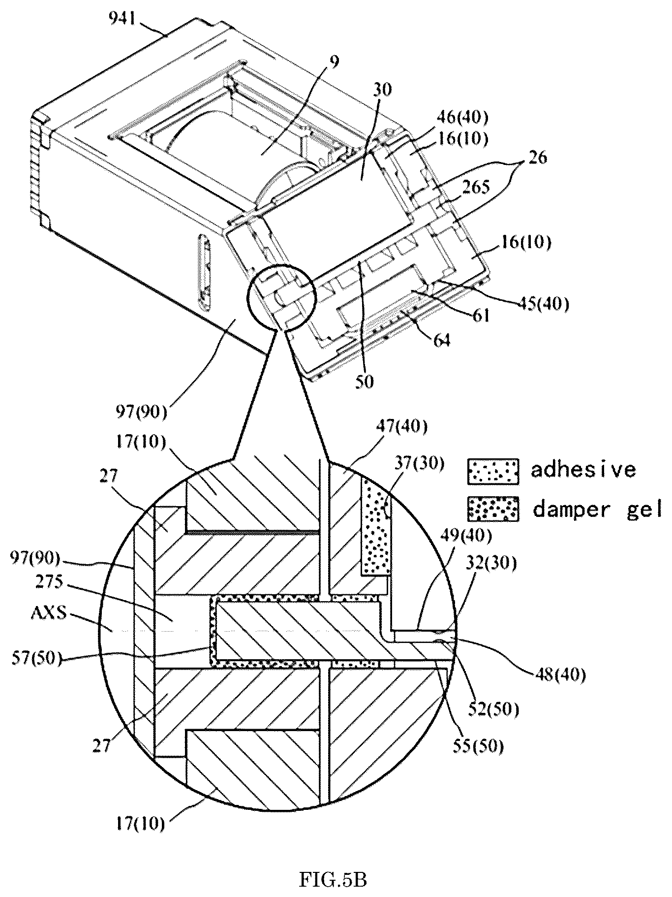 Patent US12345950 Figure 5 – Optical element driving device, camera device and electronic apparatus
