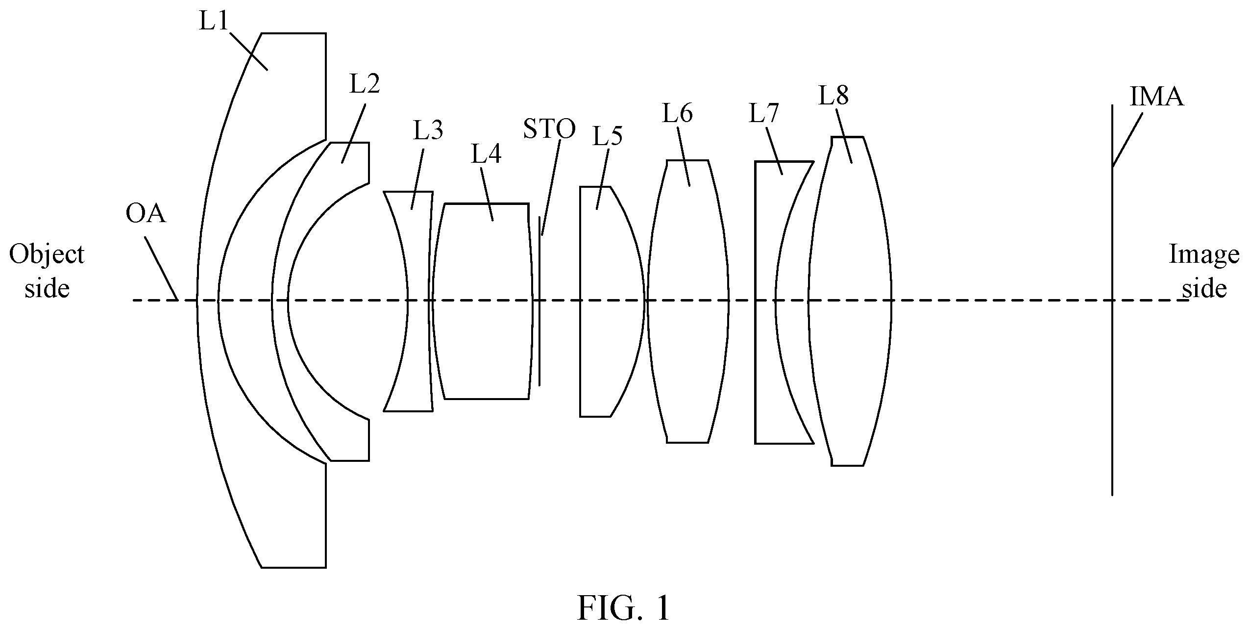 Patent US12345951 Figure 1 – Wide-angle lens assembly