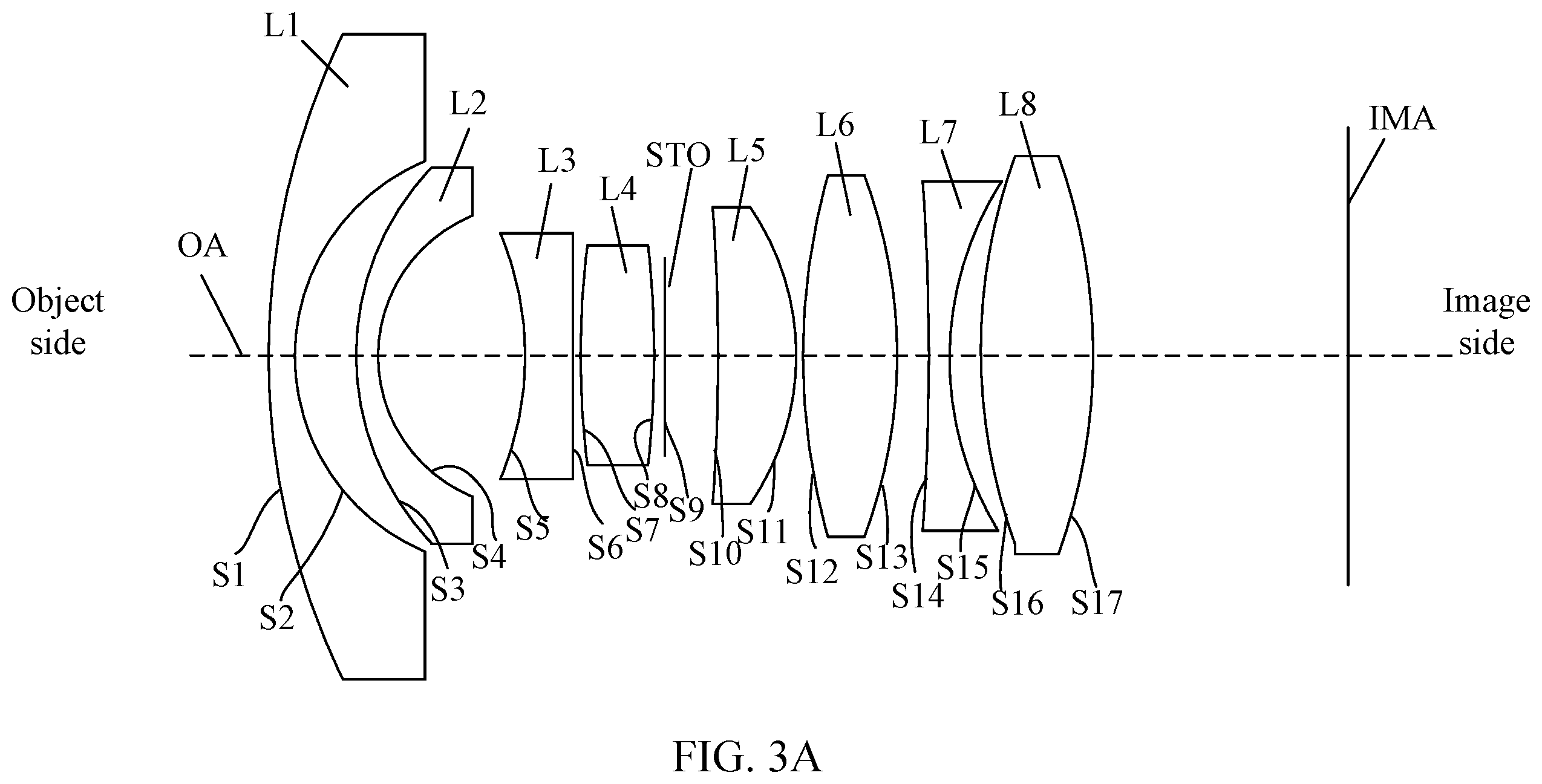 Patent US12345951 Figure 5 – Wide-angle lens assembly