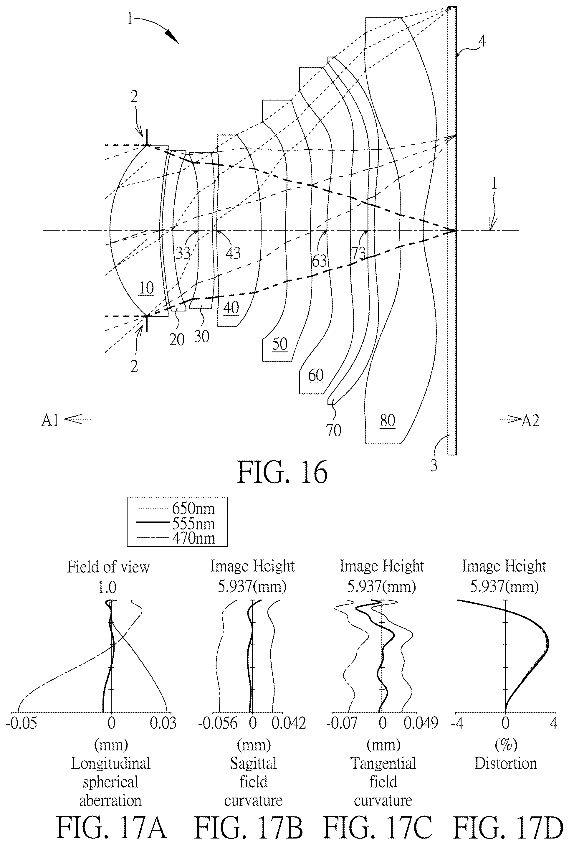 Patent US12345952 Figure 8 – Optical imaging lens