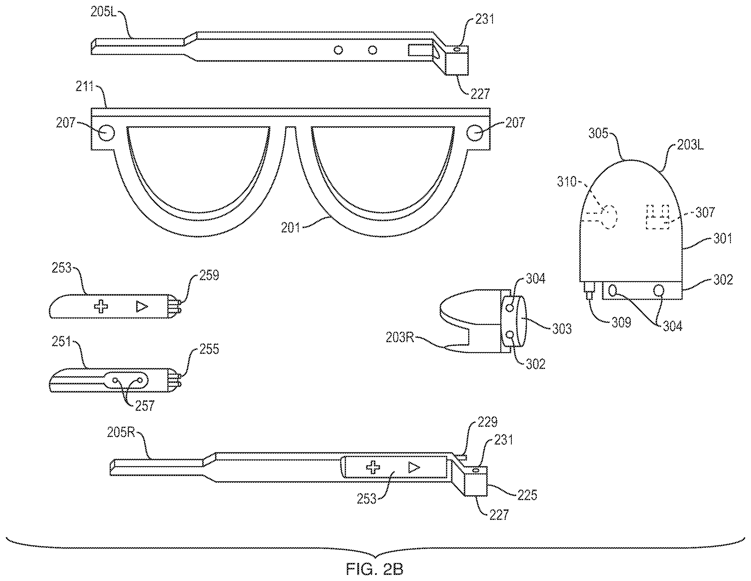 Patent US12345954 Figure 3 – Customizable electronic eyewear