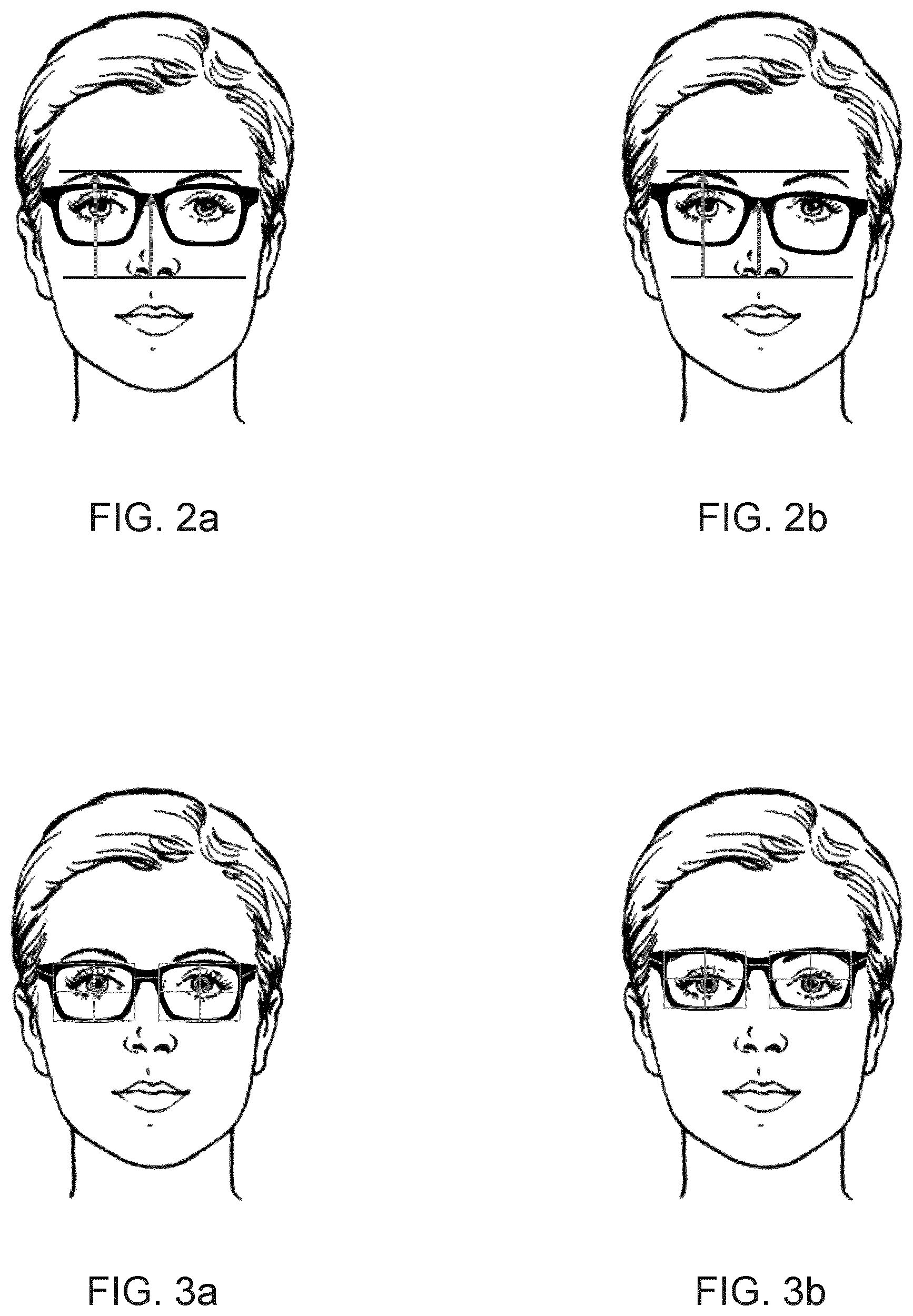 Patent US12345957 Figure 2 – Position variations of the lenses of an eyewear equipment