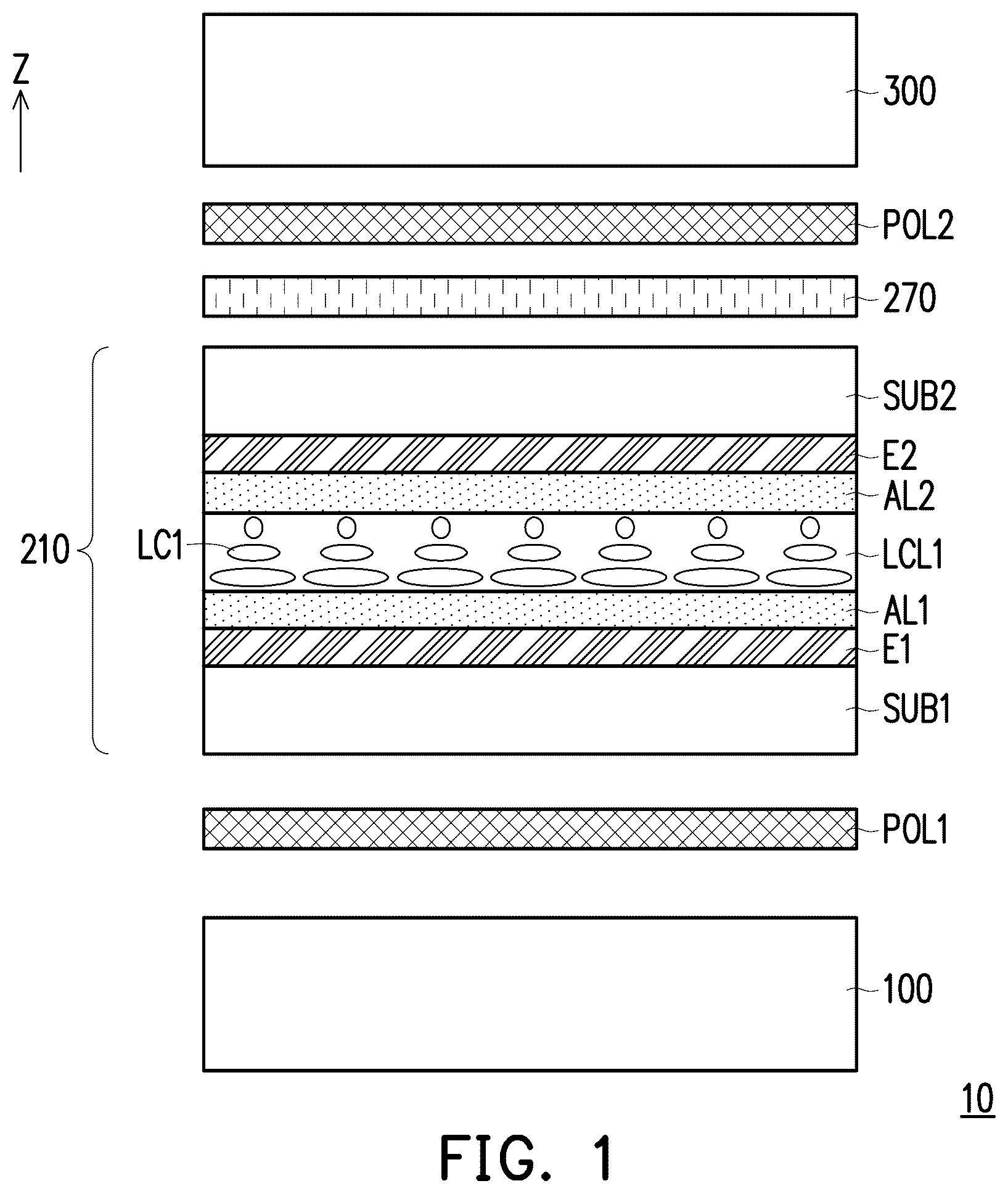 Patent US12345970 Figure 1 – Electrically controlled panel and display apparatus
