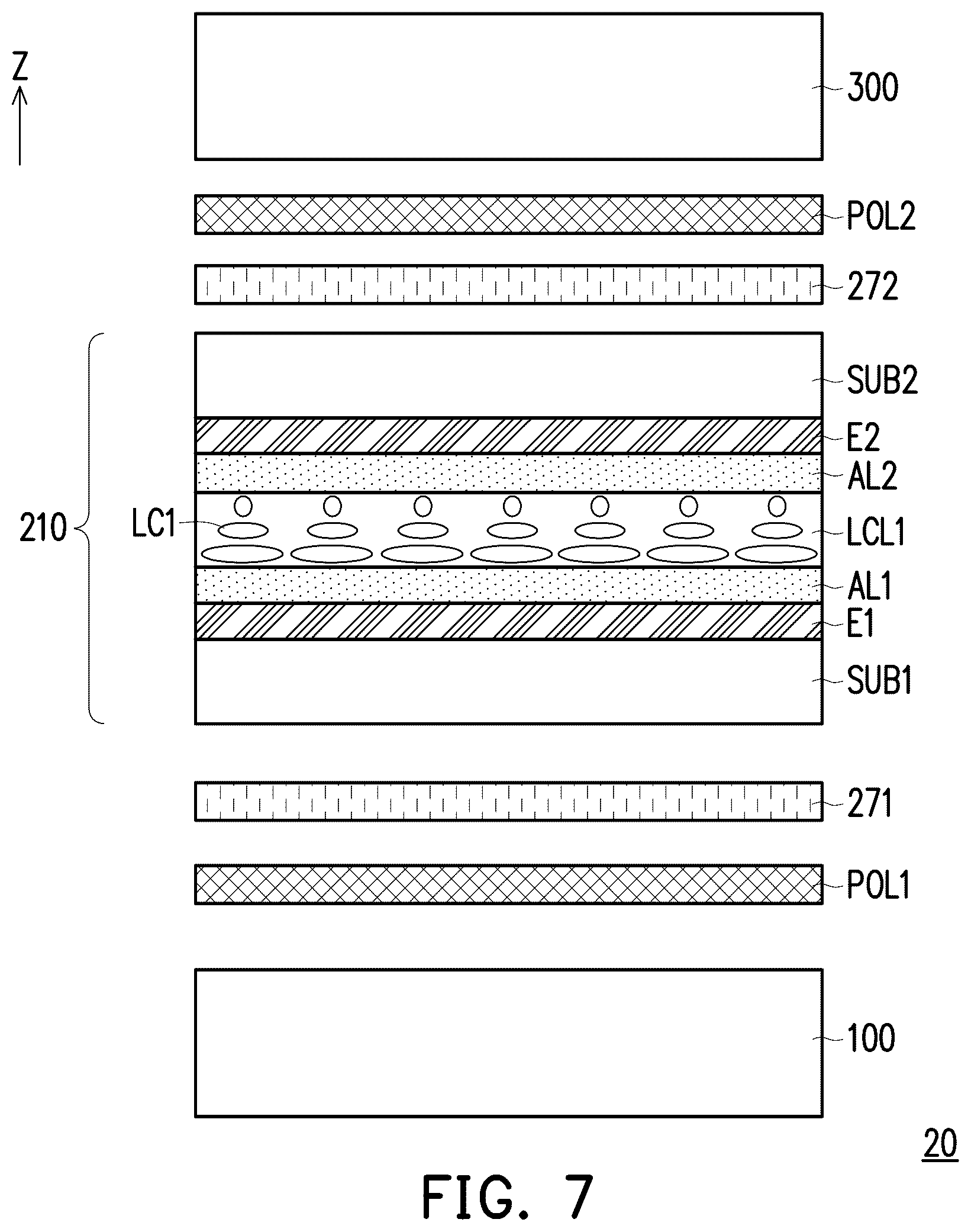 Patent US12345970 Figure 7 – Electrically controlled panel and display apparatus