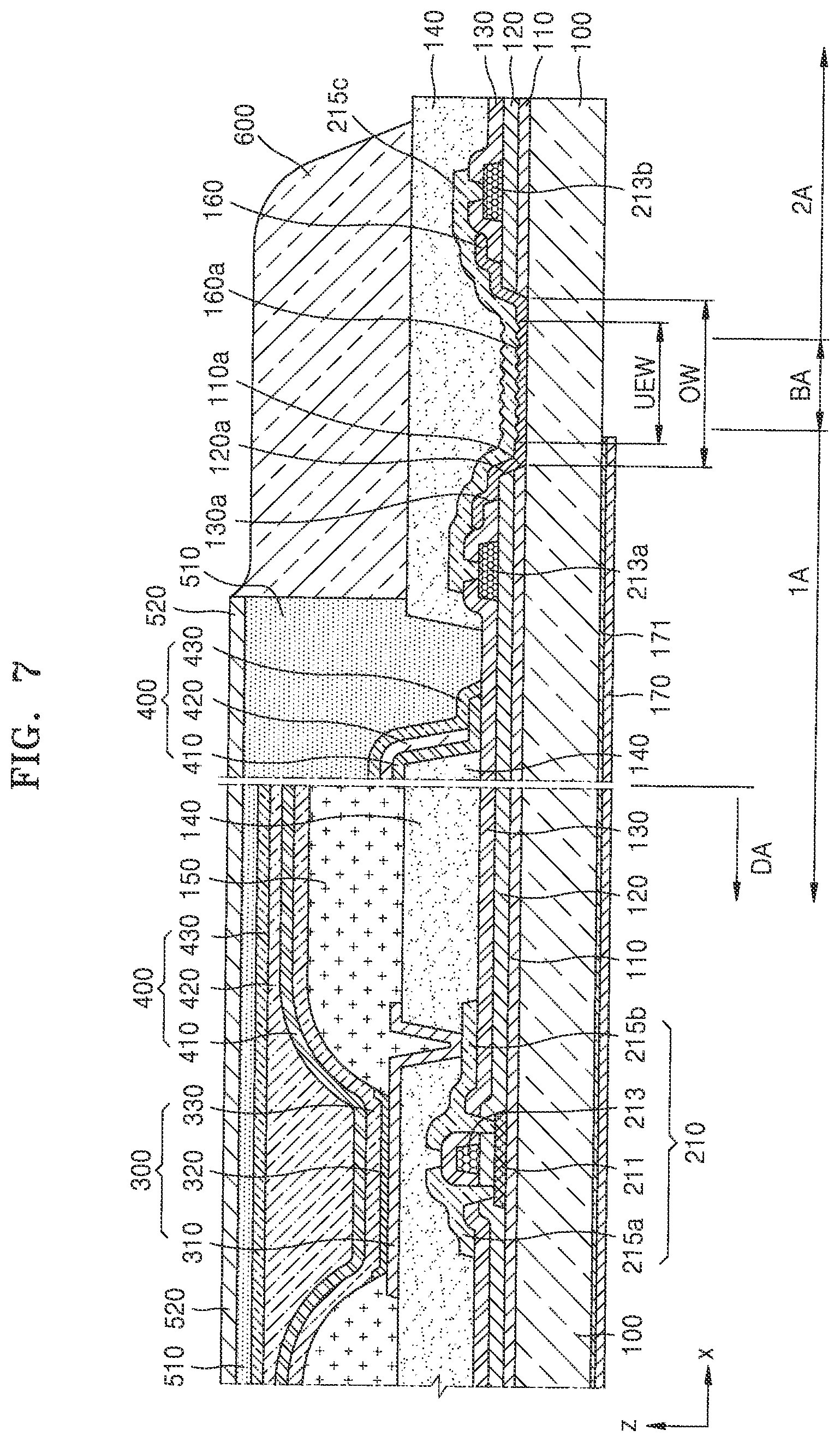 Patent US12345972 Figure 5 – Display apparatus and method of manufacturing the same