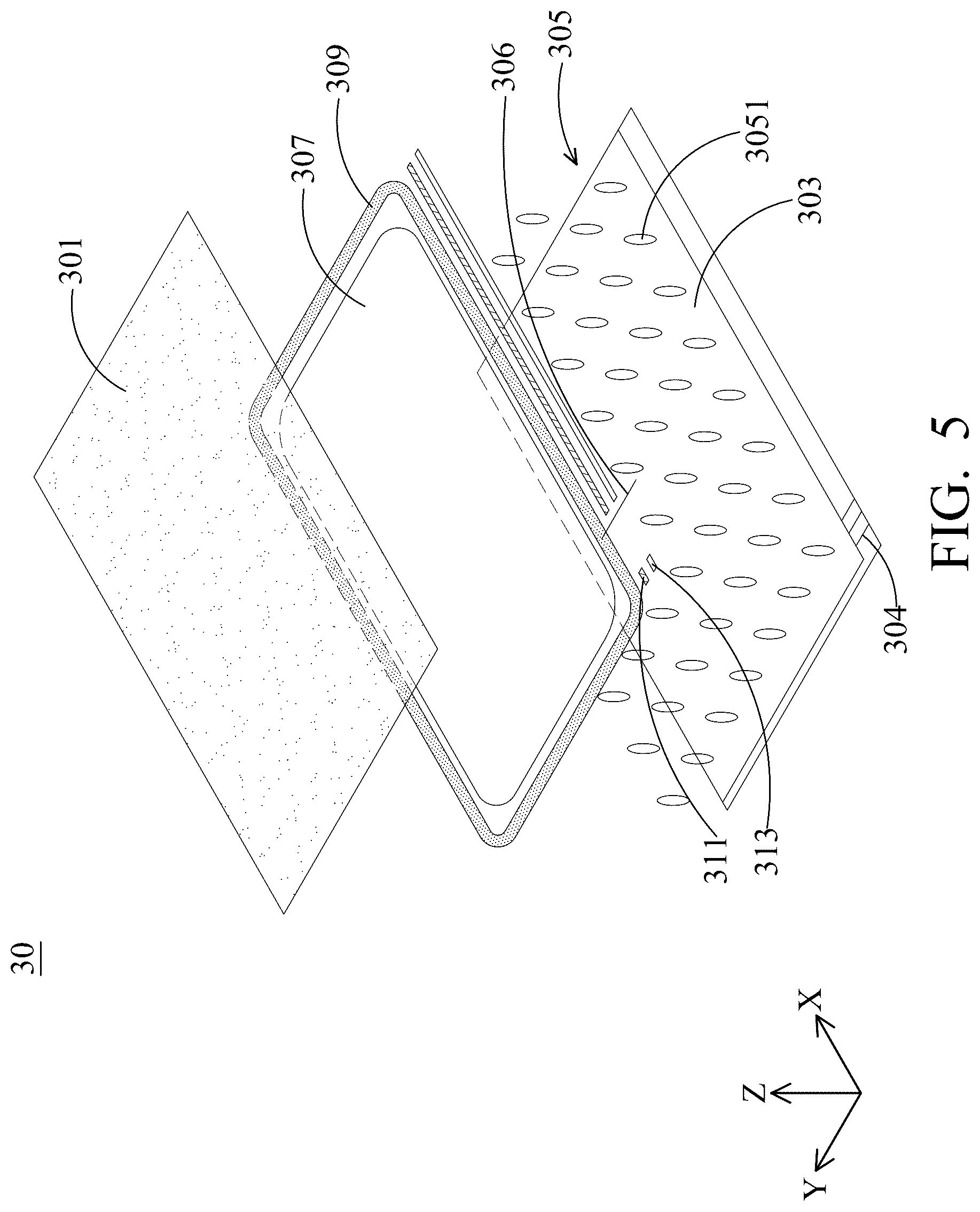 Patent US12345977 Figure 5 – Display device