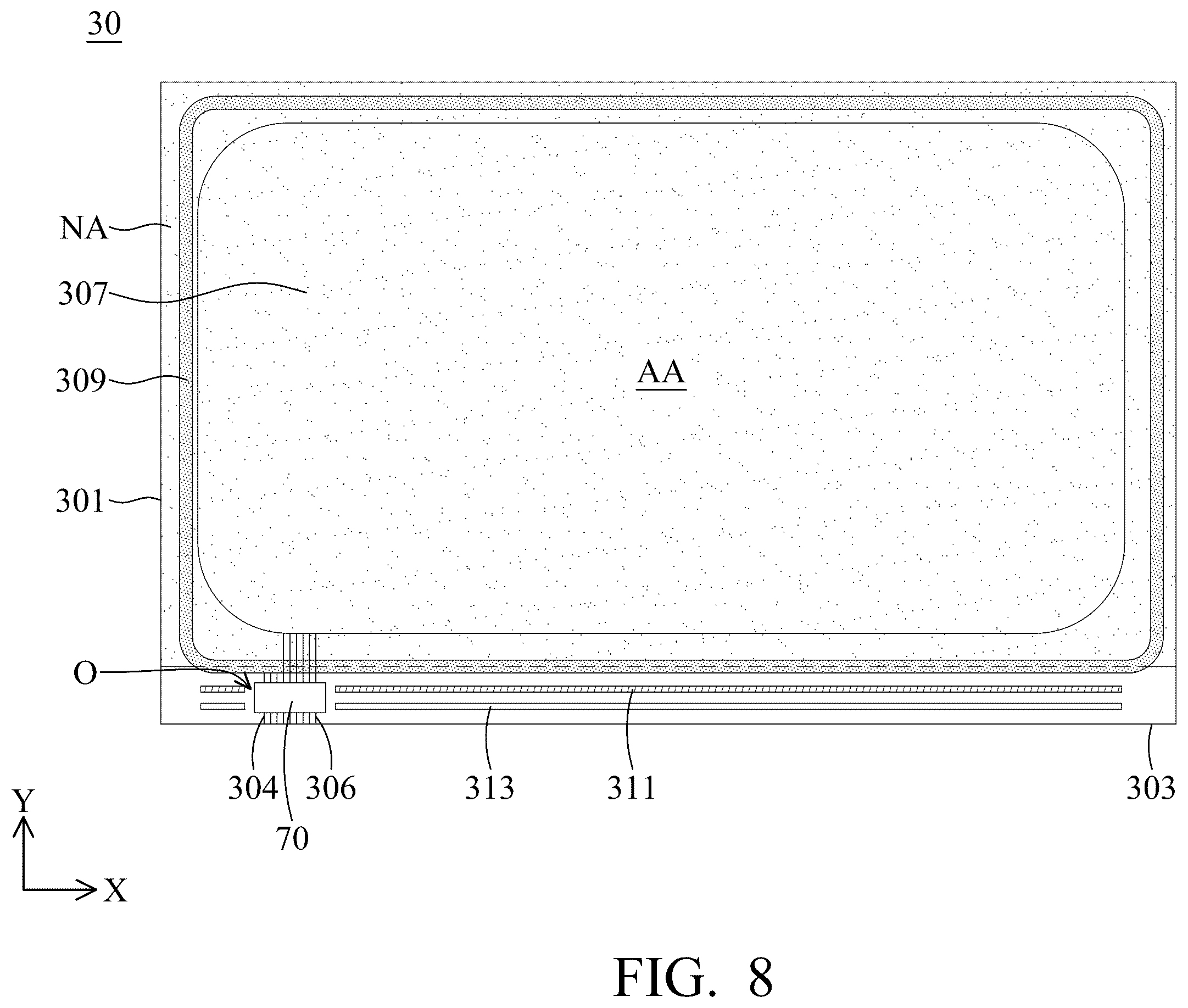 Patent US12345977 Figure 8 – Display device