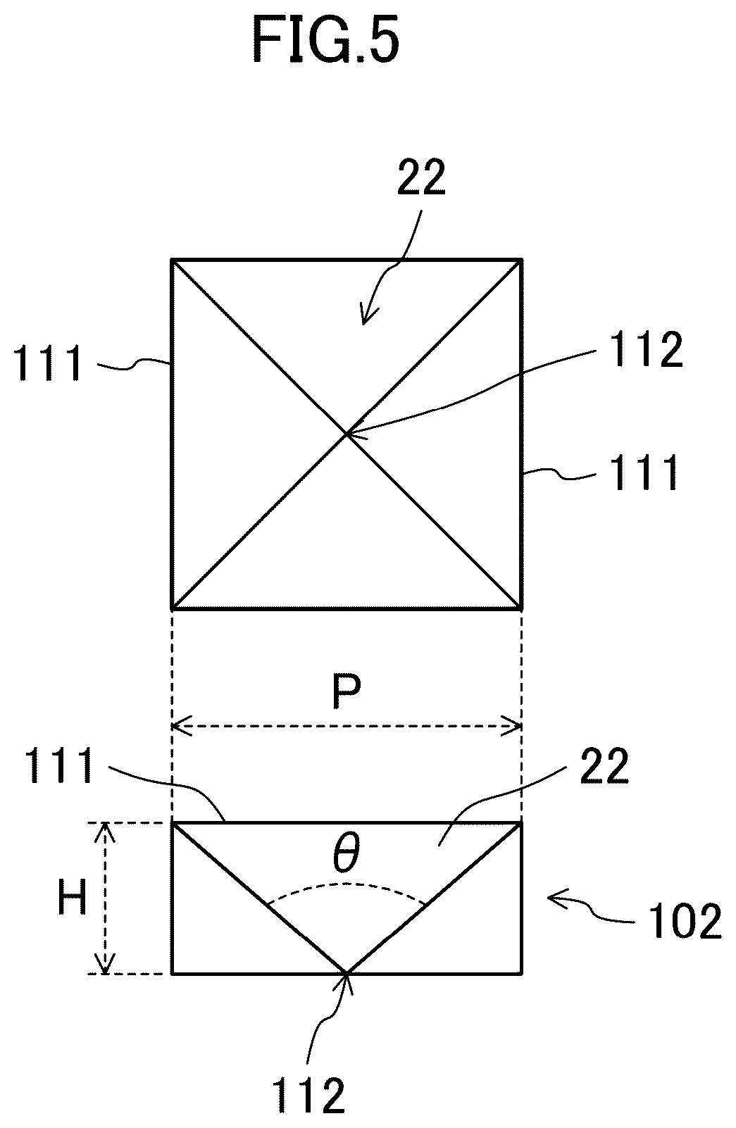 Patent US12345980 Figure 5 – Optical sheet laminate, backlight unit, liquid crystal display device, information equipment, and production method for backlight unit