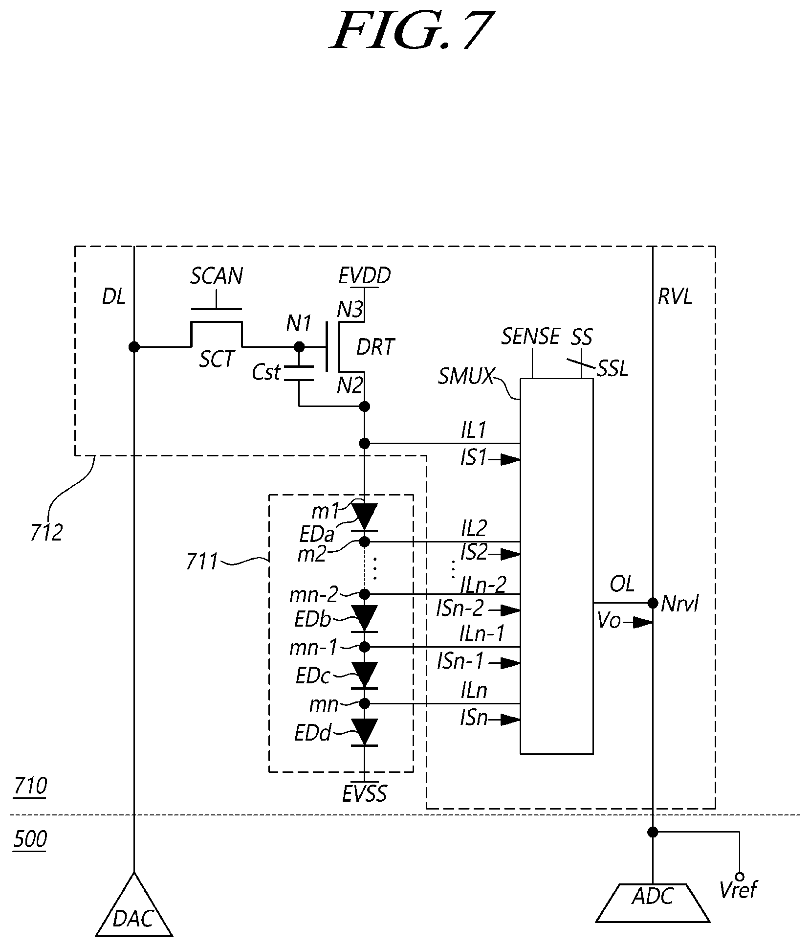 Patent US12345981 Figure 7 – Backlight unit, display device and driving method