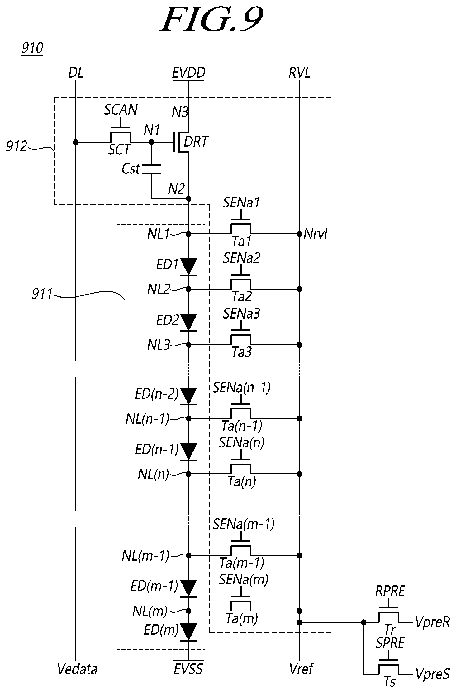 Patent US12345981 Figure 9 – Backlight unit, display device and driving method