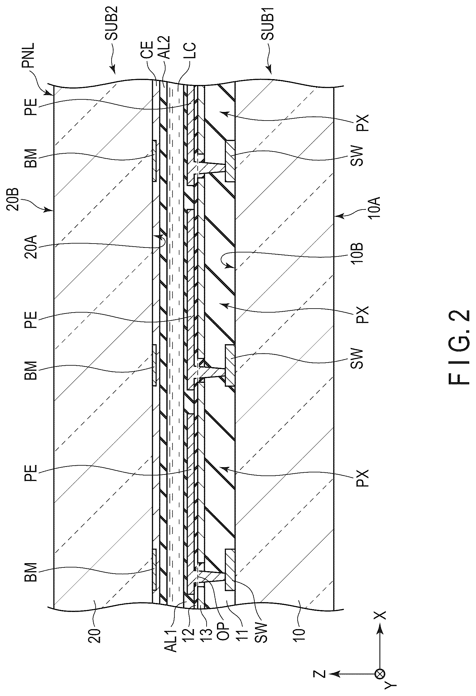 Patent US12345982 Figure 2 – Display device