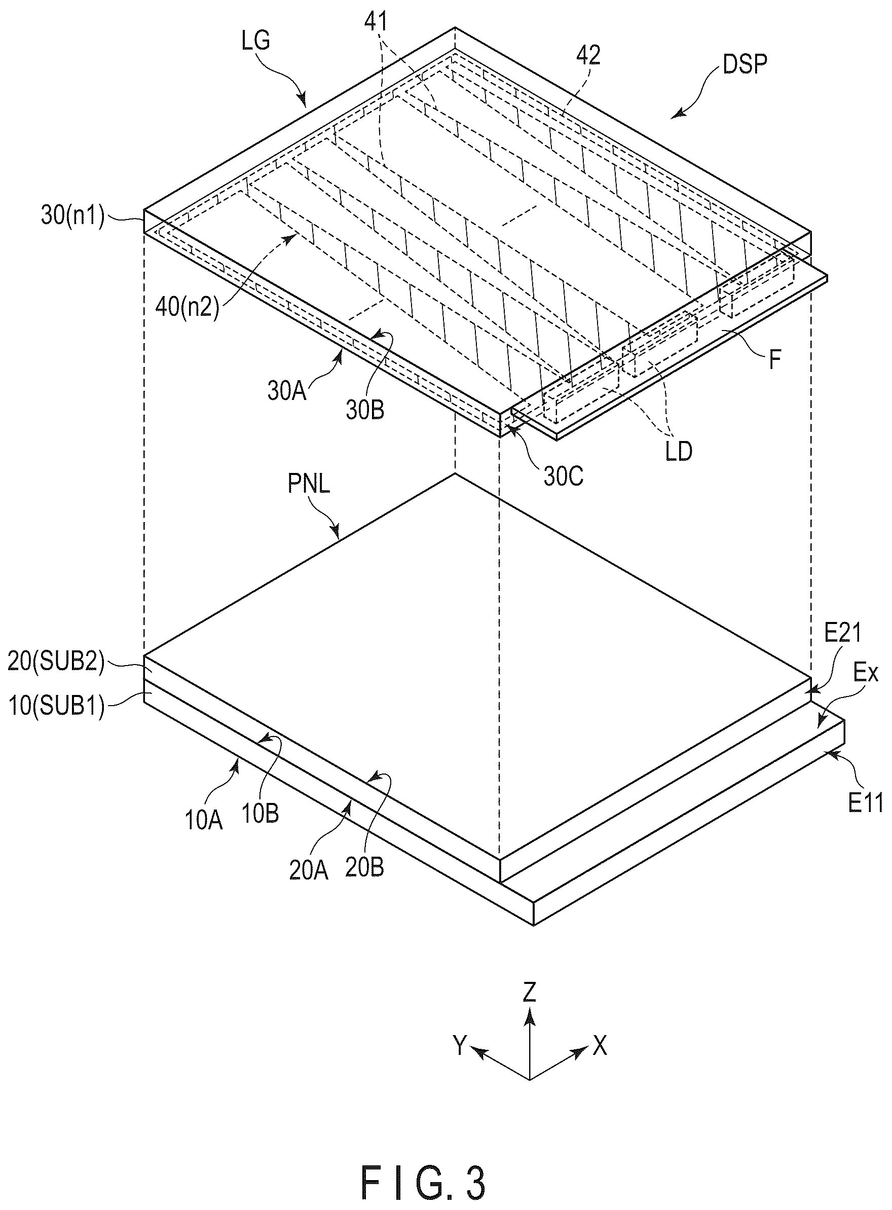 Patent US12345982 Figure 3 – Display device