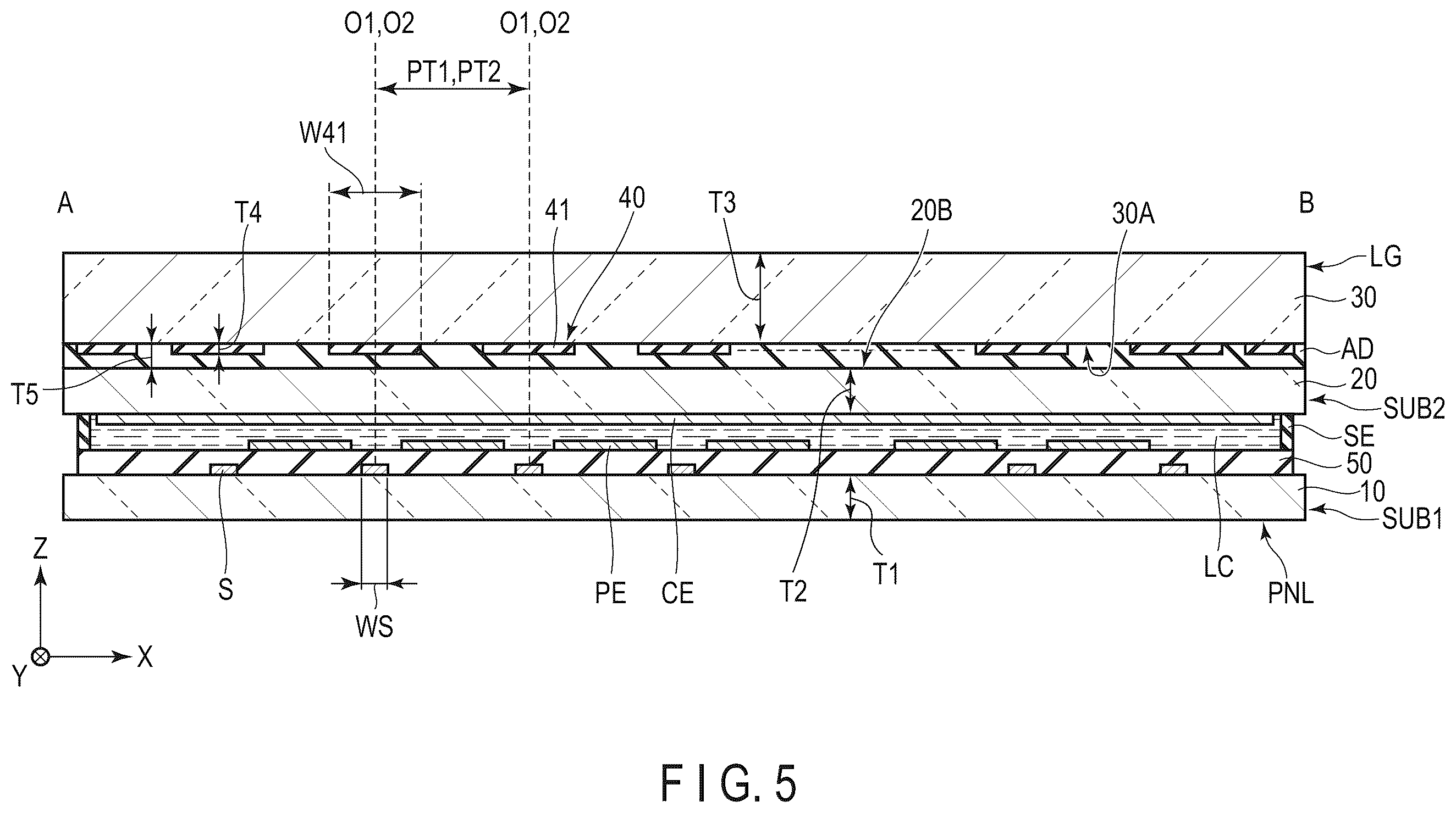 Patent US12345982 Figure 5 – Display device