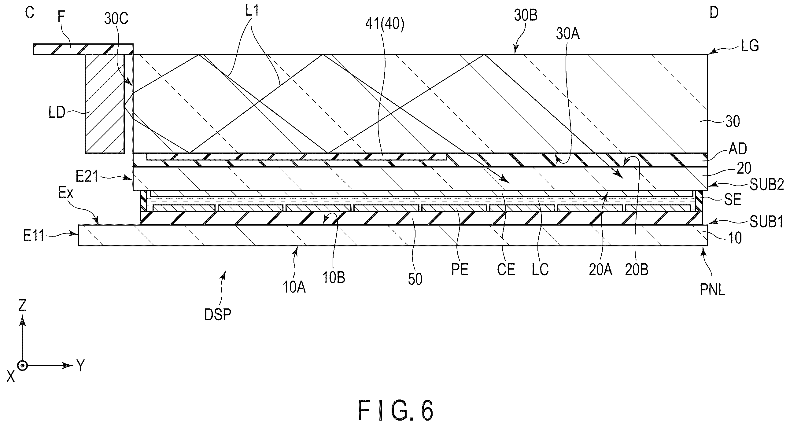 Patent US12345982 Figure 6 – Display device