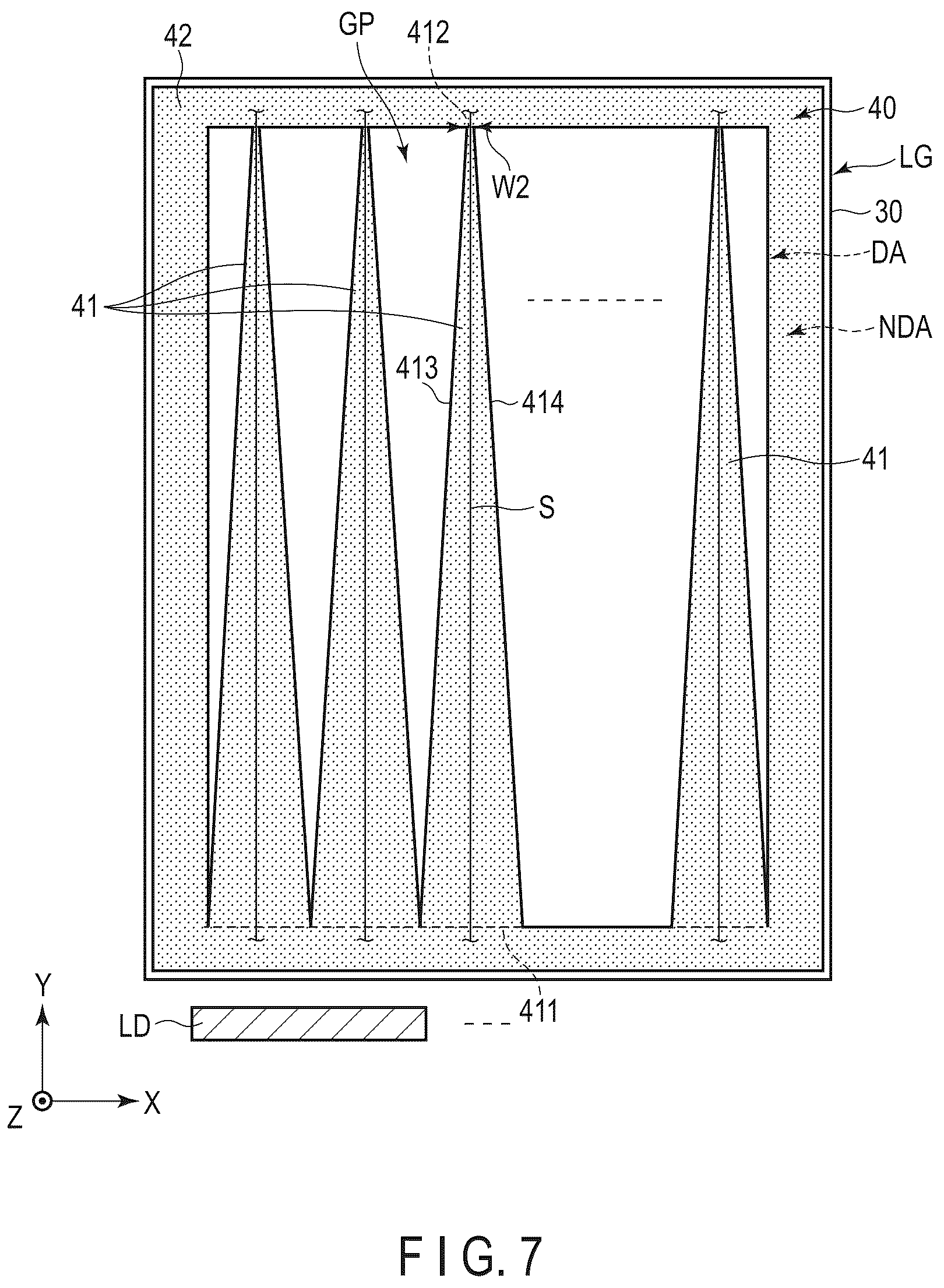 Patent US12345982 Figure 7 – Display device