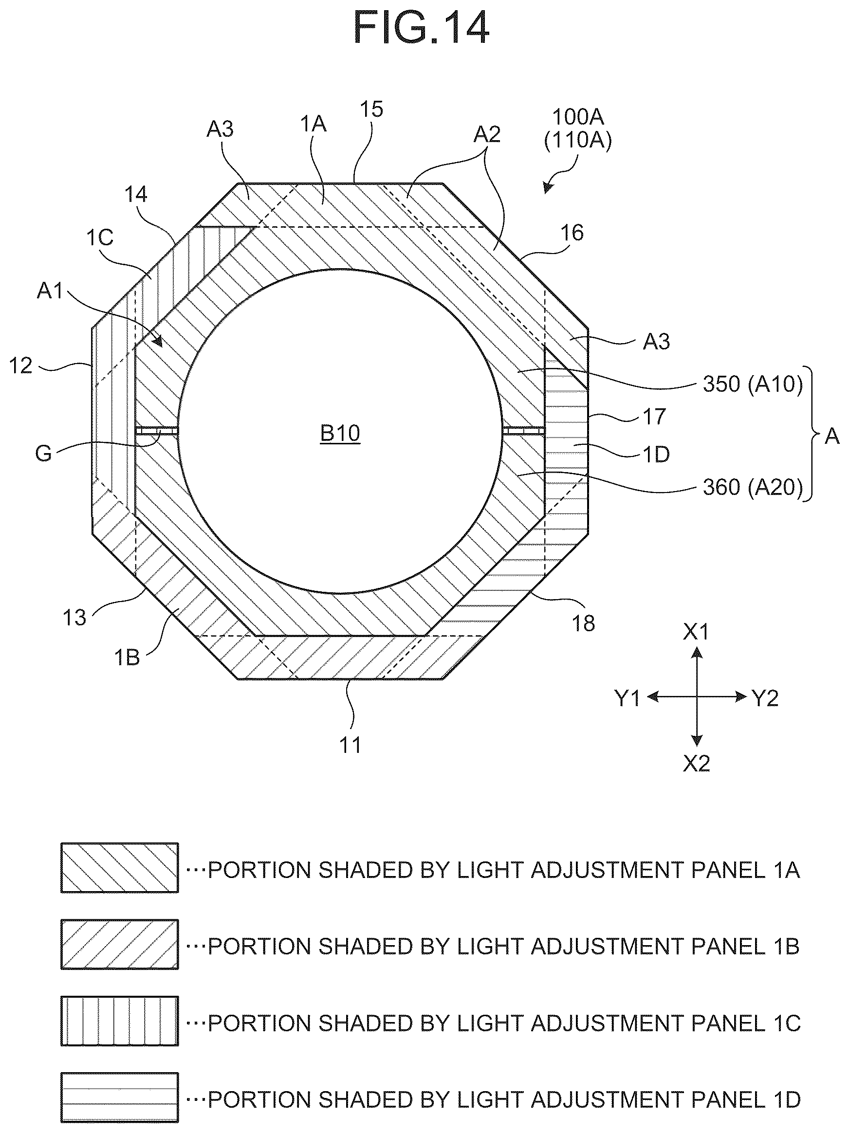 Patent US12345983 Figure 11 – Light adjustment device and panel unit