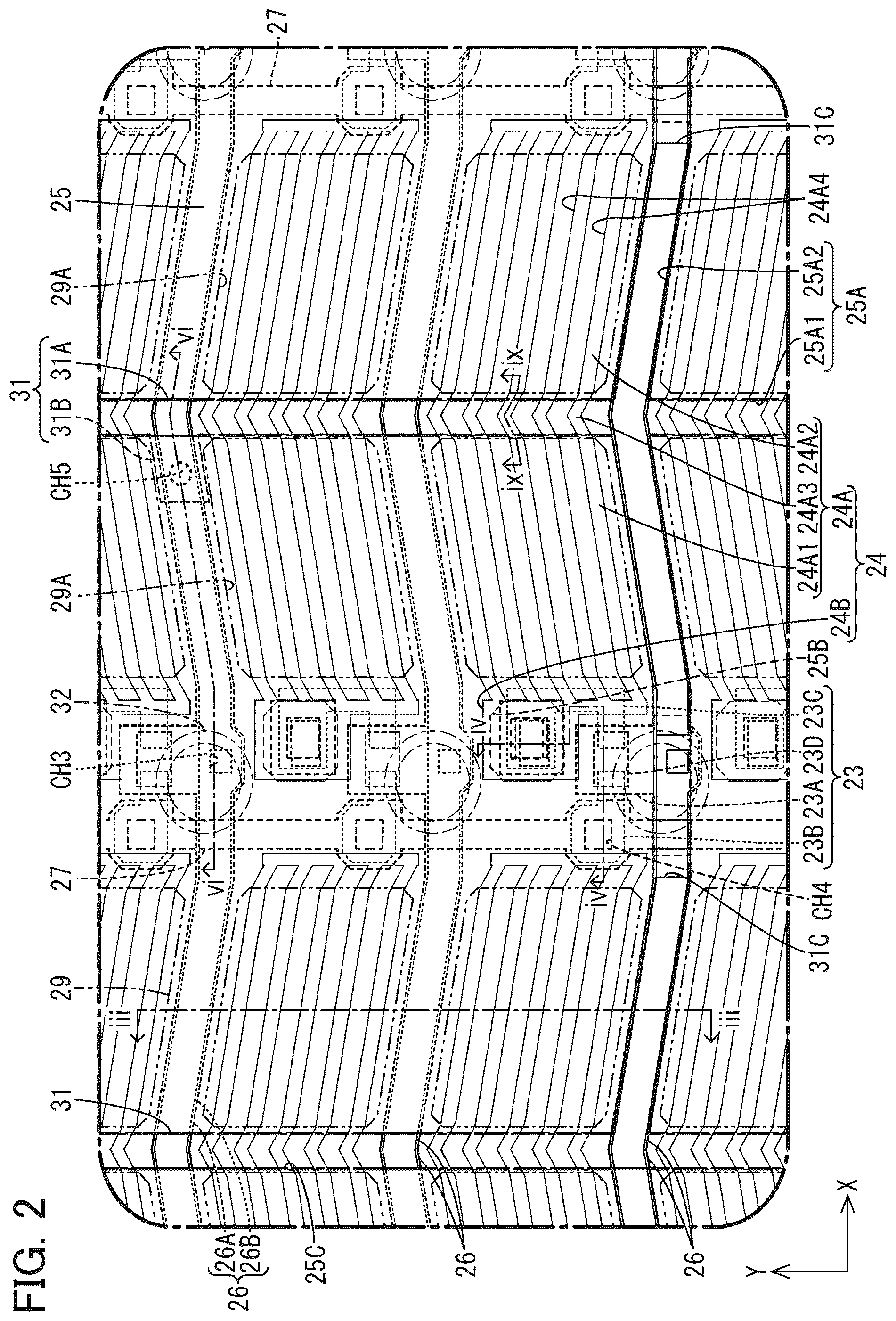 Patent US12345987 Figure 2 – Wiring substrate and display device