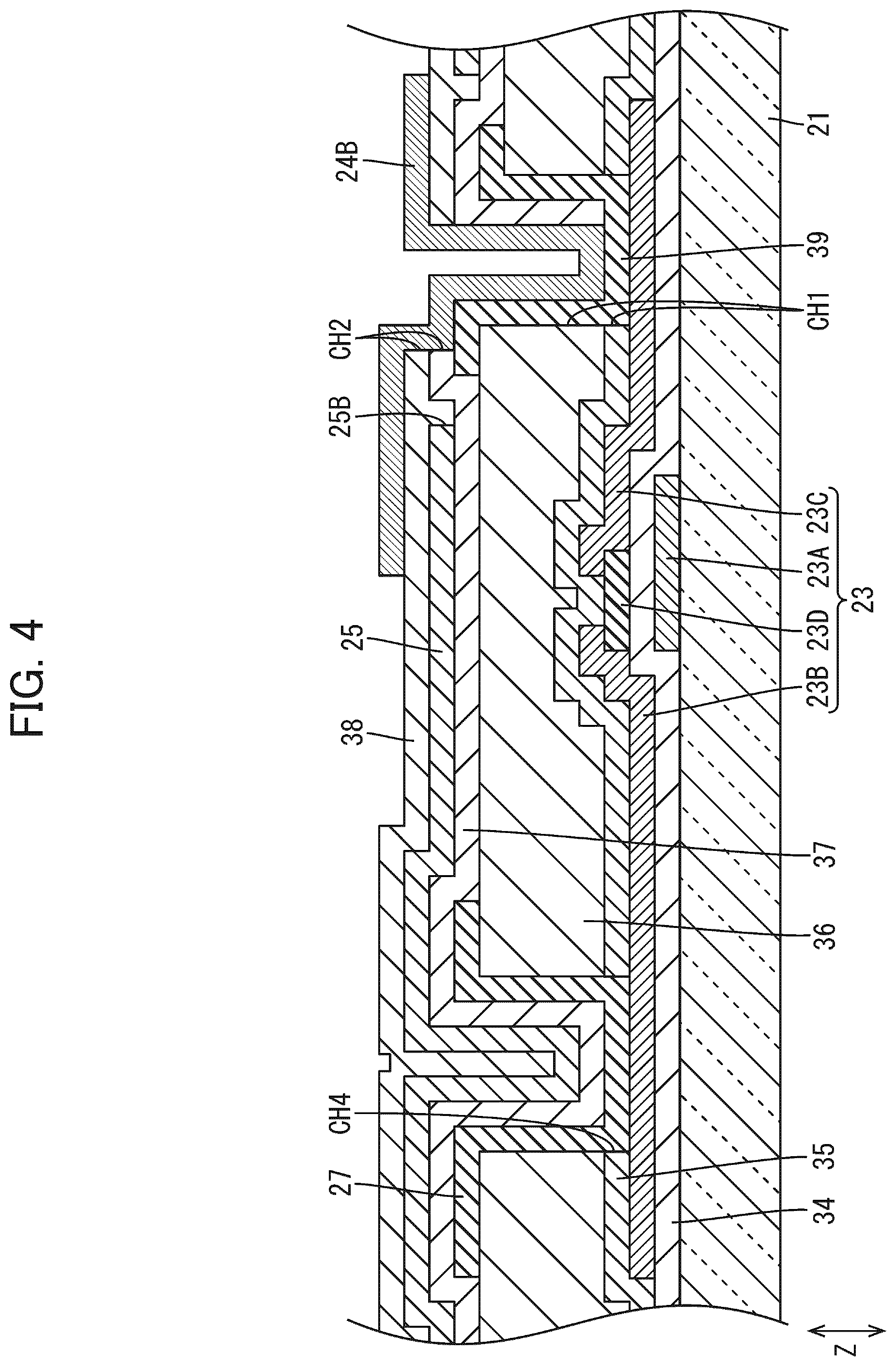 Patent US12345987 Figure 4 – Wiring substrate and display device