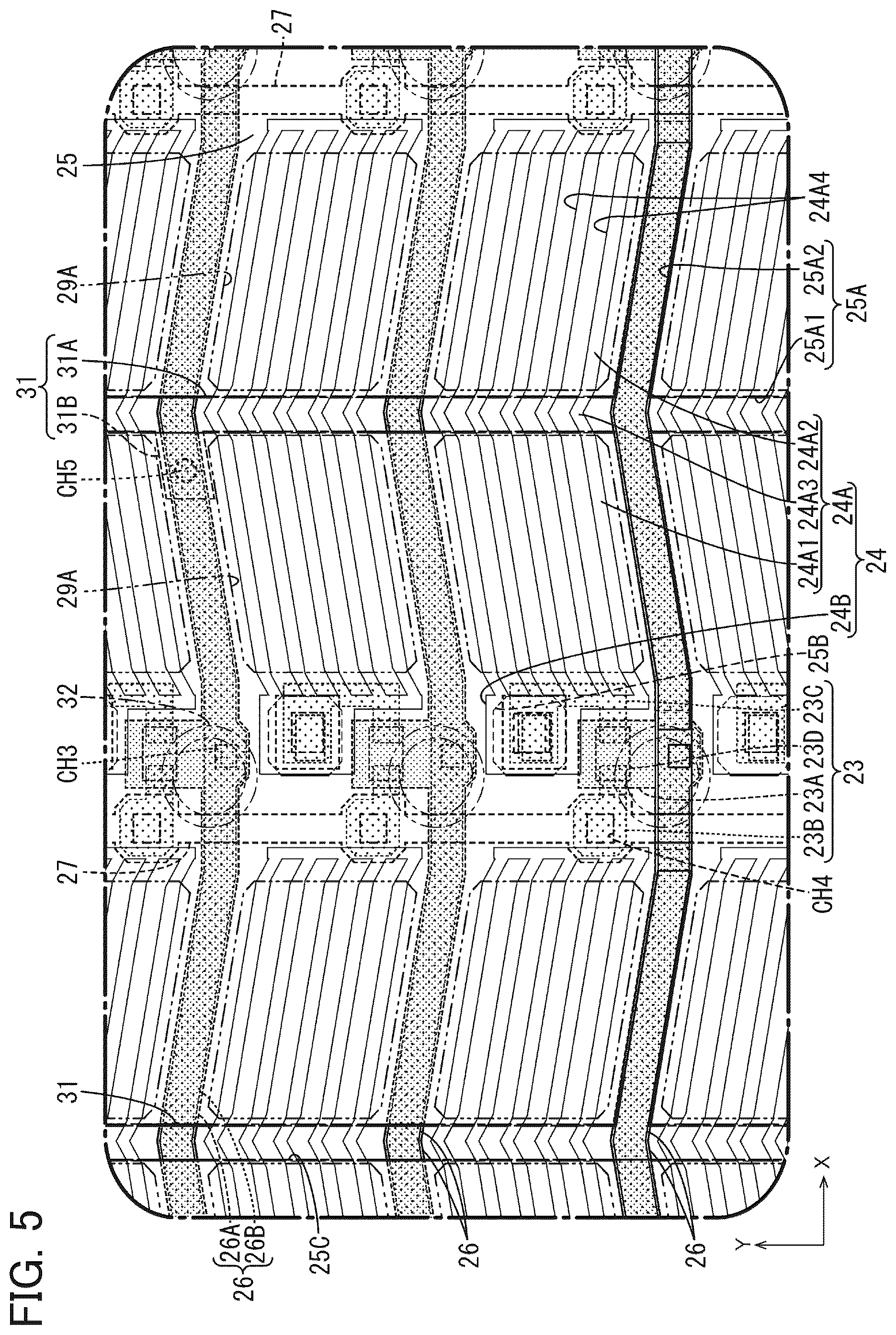 Patent US12345987 Figure 5 – Wiring substrate and display device