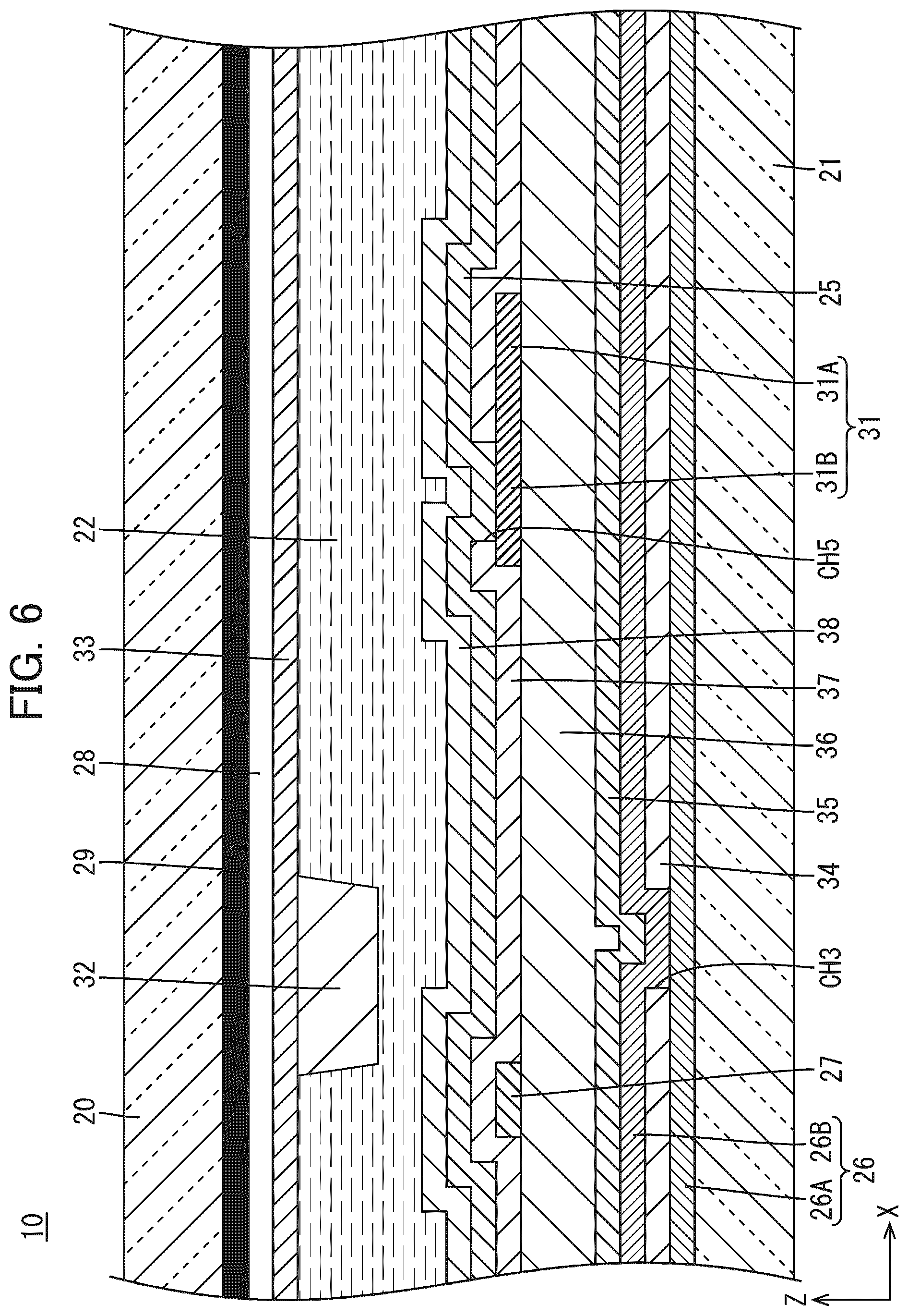 Patent US12345987 Figure 6 – Wiring substrate and display device