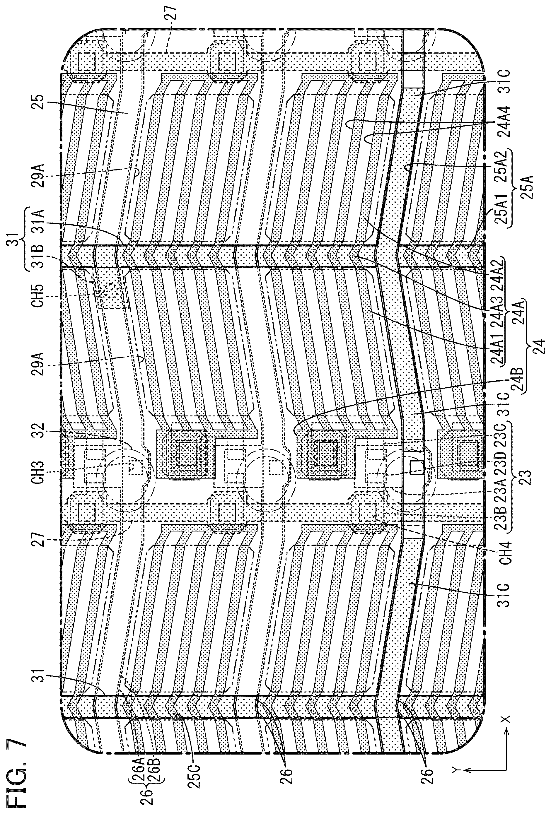 Patent US12345987 Figure 7 – Wiring substrate and display device