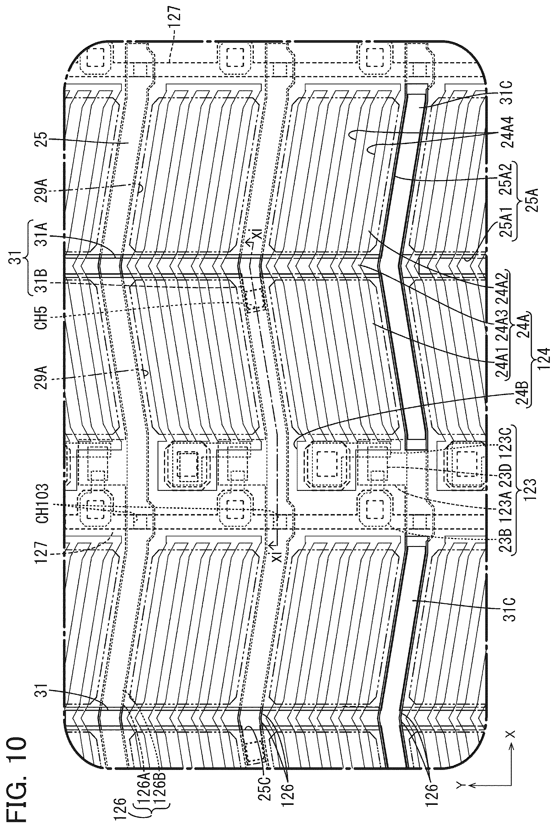 Patent US12345987 Figure 10 – Wiring substrate and display device