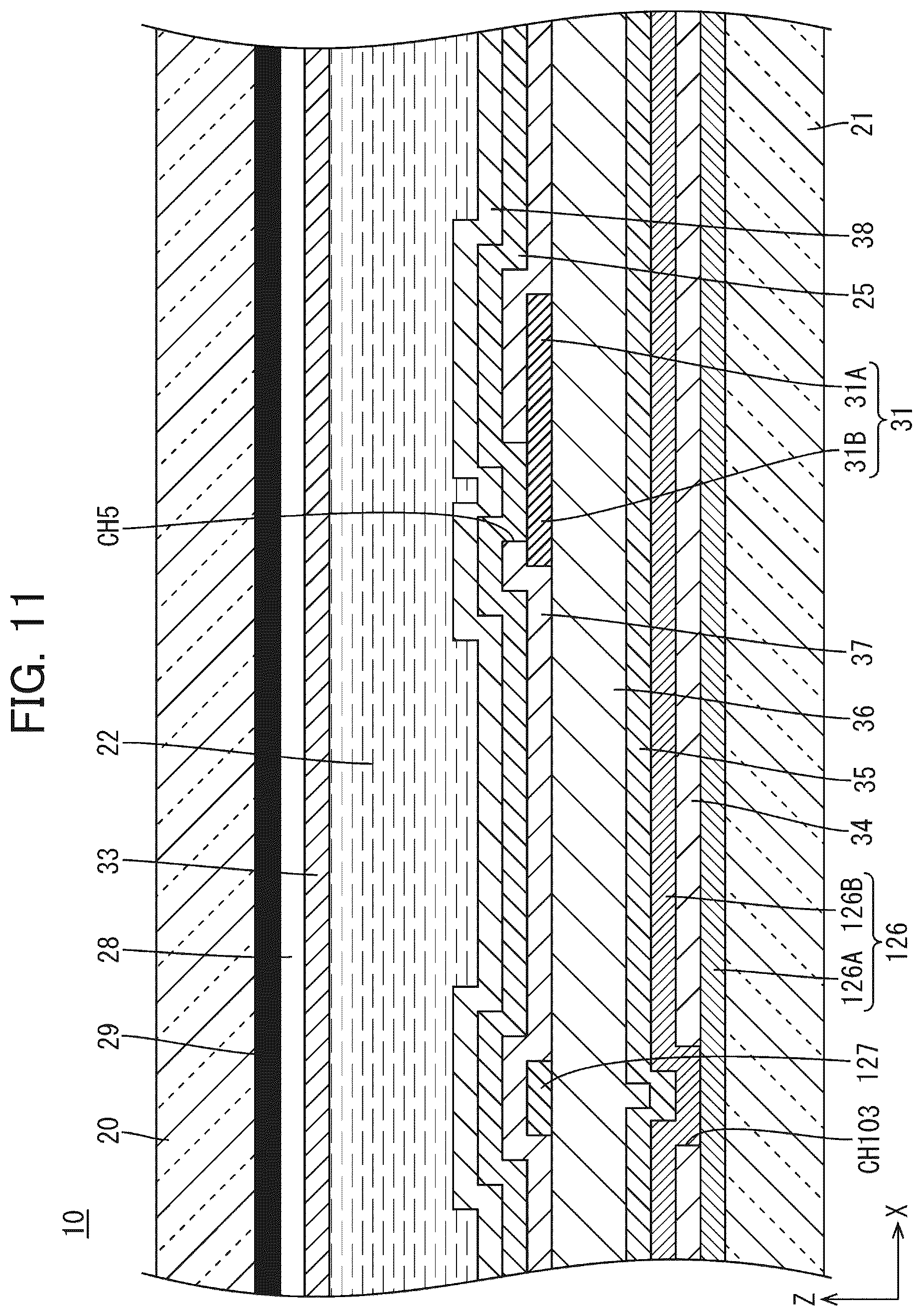 Patent US12345987 Figure 11 – Wiring substrate and display device