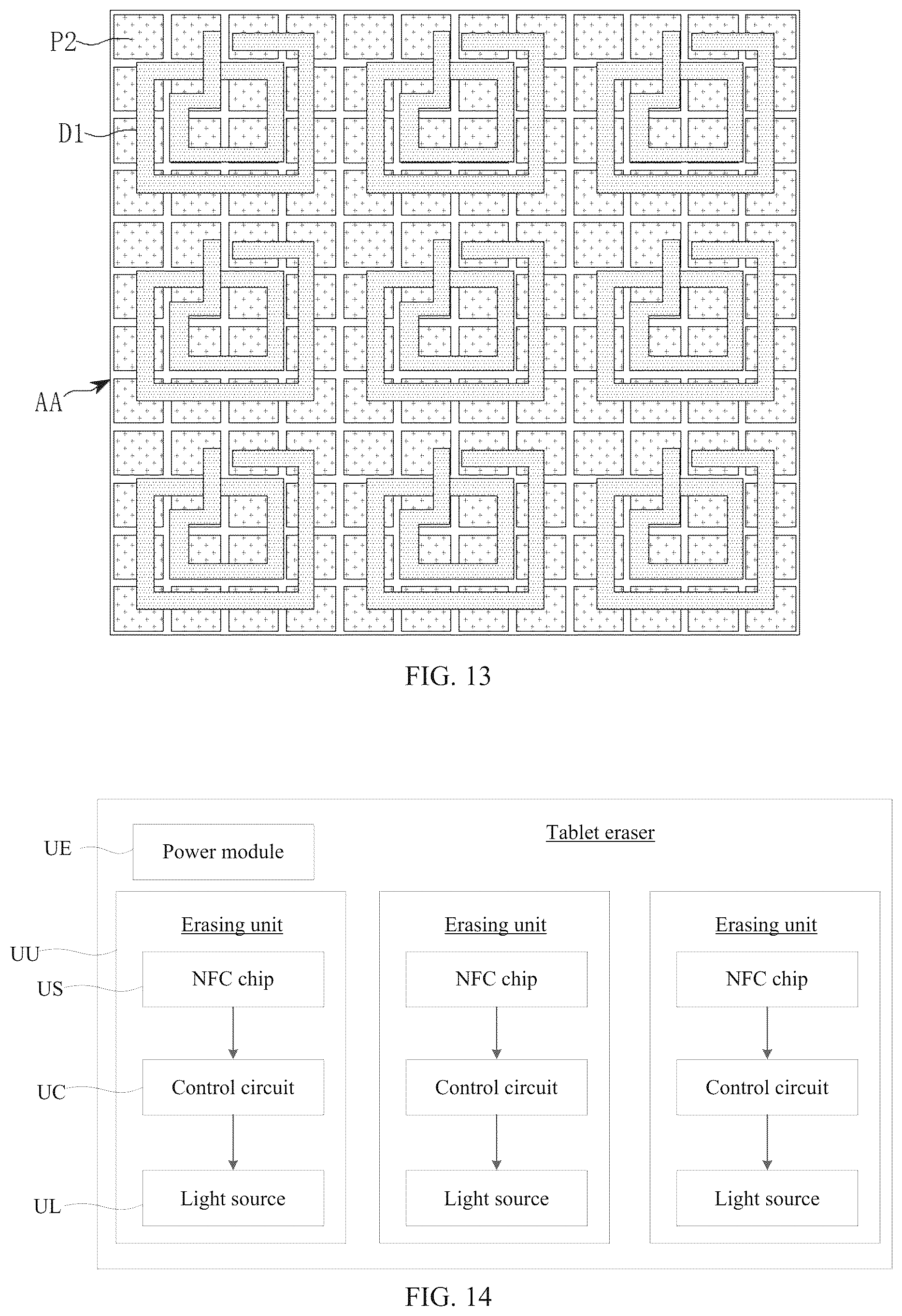 Patent US12345989 Figure 7 – Array substrate, handwriting tablet, tablet eraser, handwriting tablet system and method for erasing pattern