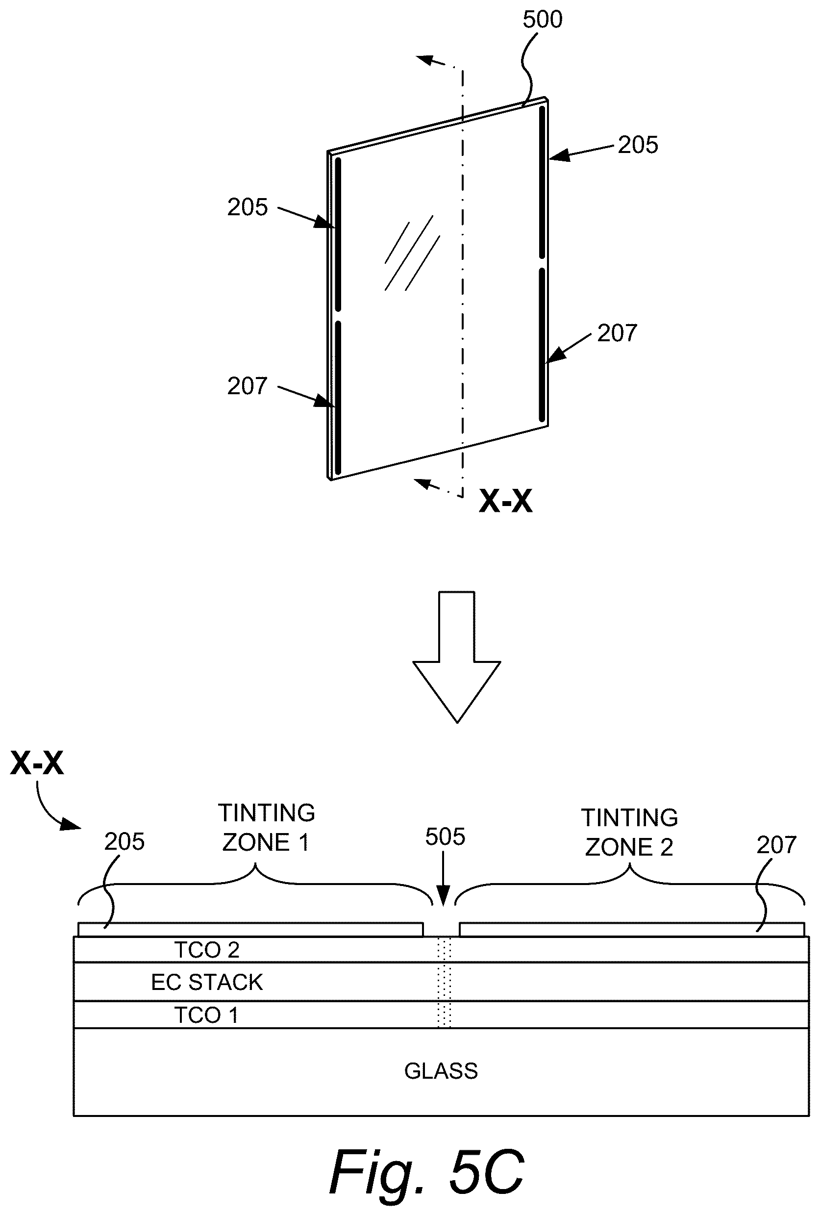 Patent US12345990 Figure 13 – Multi-zone EC windows